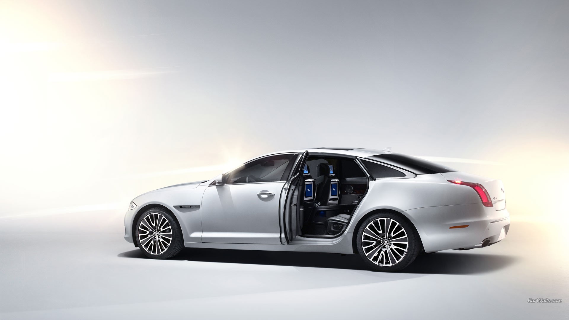 Jaguar XJ Car Jaguar Car Silver Cars Vehicle 1920x1080