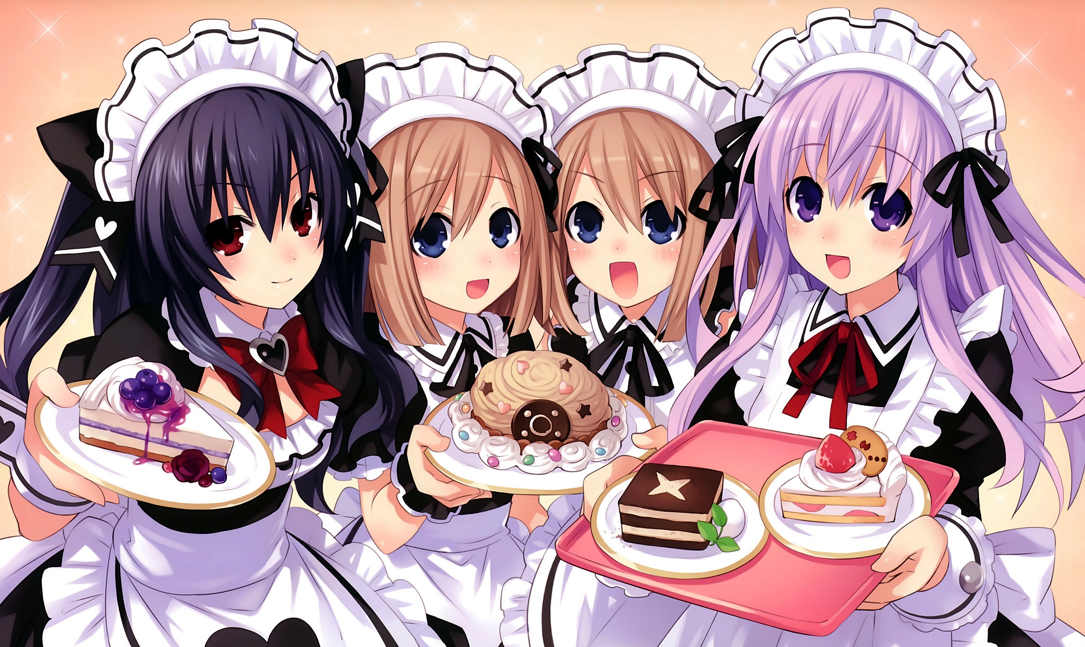 Hyperdimension Neptunia Nepgear Hyperdimension Neptunia Ram Hyperdimension Neptunia Rom Hyperdimensi 3500x2087