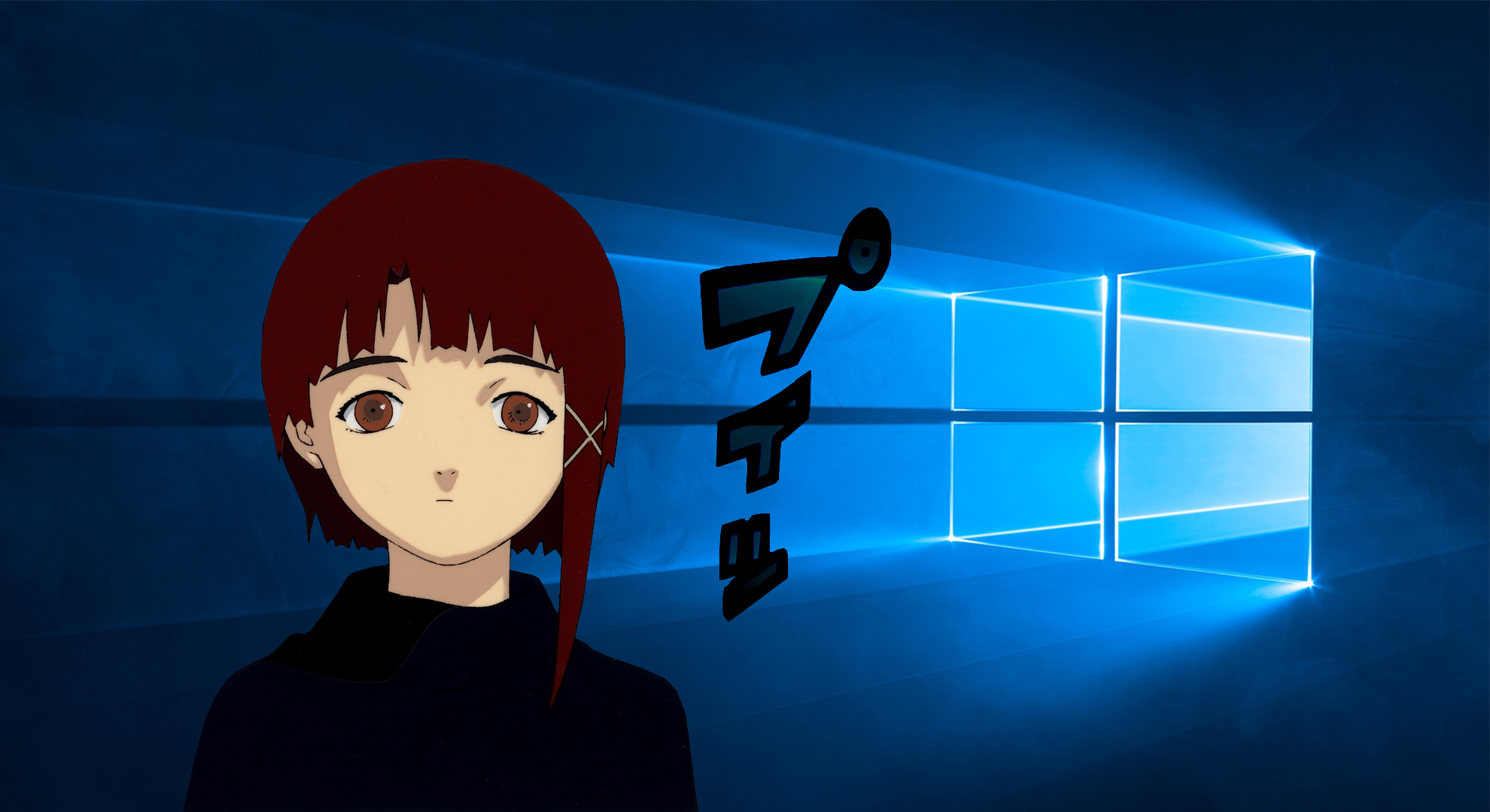 Serial Experiments Lain Windows 10 Lain Iwakura Anime Wallpaper Resolution 1980x1080 Id Wallha Com
