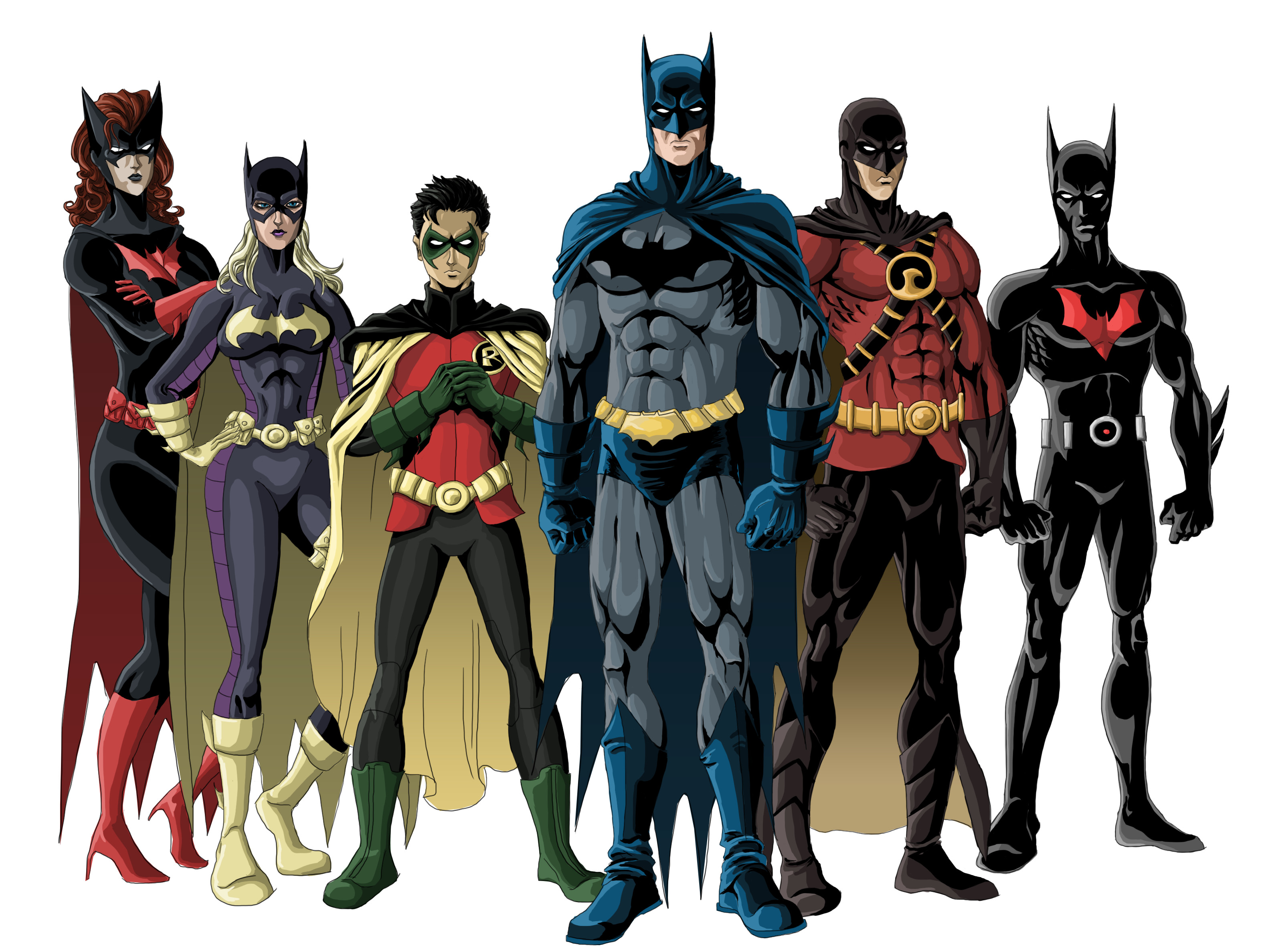 Batgirl Batman Red Robin Robin Dc Comics 3173x2376