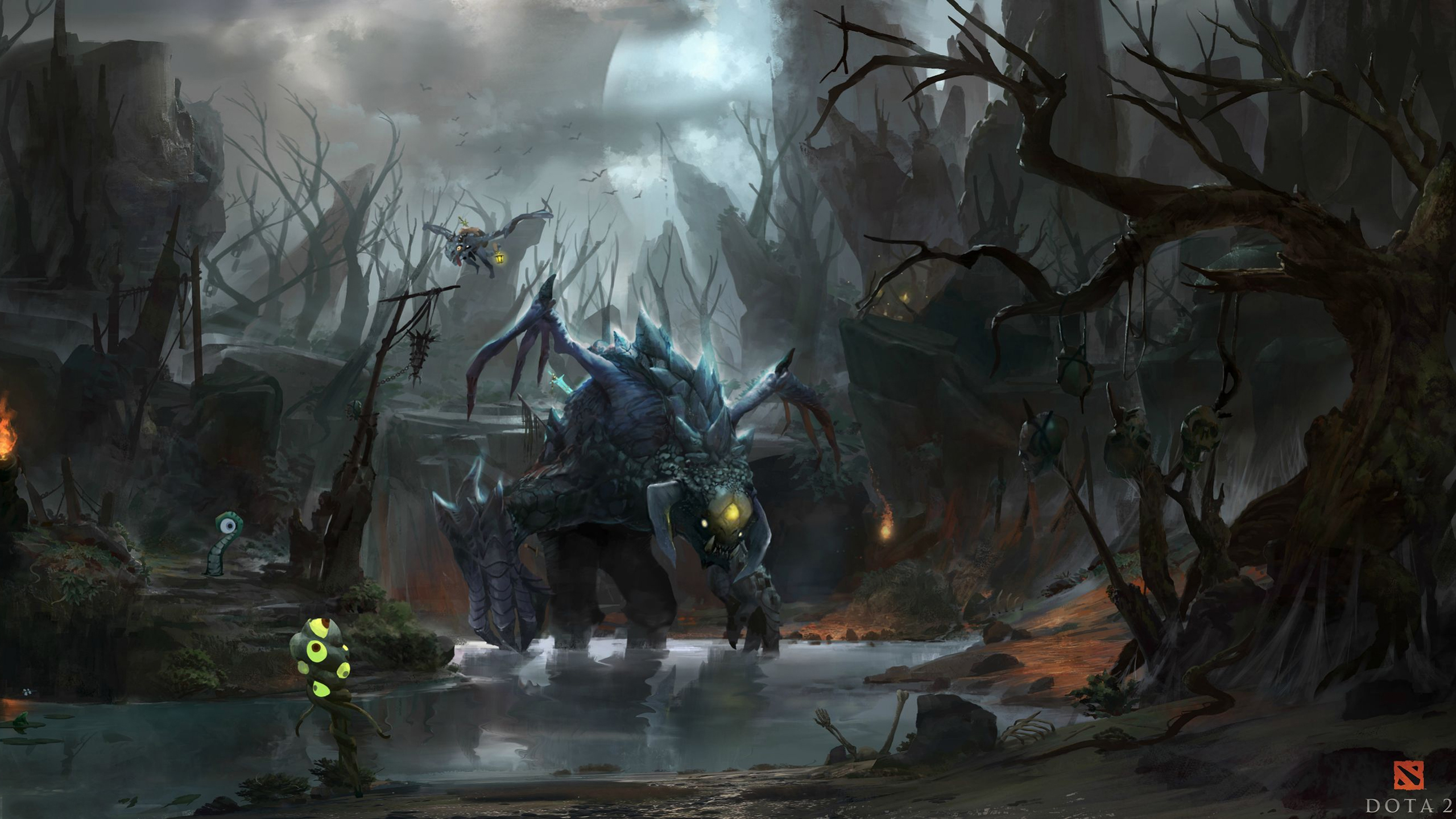 Creature Dota 2 Roshan Dota 2 2560x1440