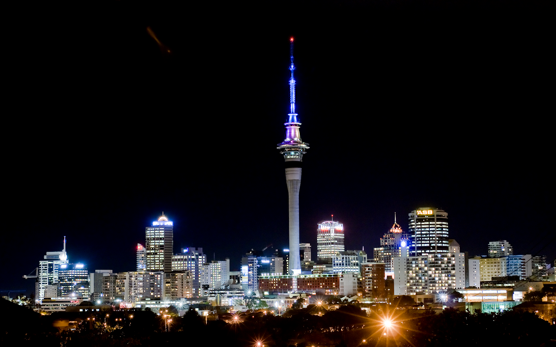 Auckland New Zealand Sky Tower 1920x1200