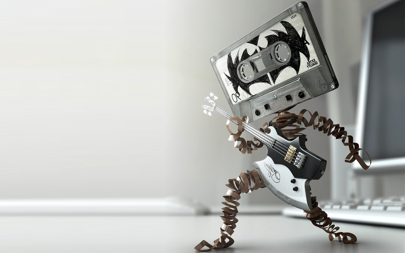 Cassette Guitar Music 1680x1050