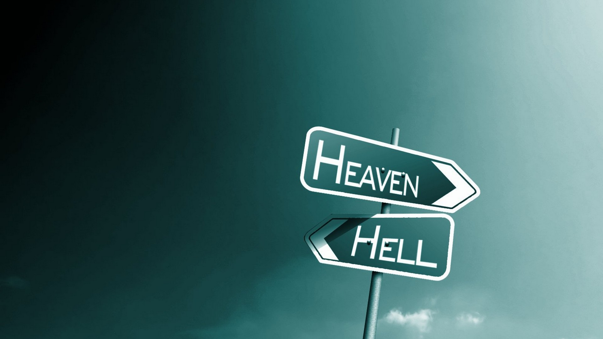 Heaven Hell Sign 1920x1080