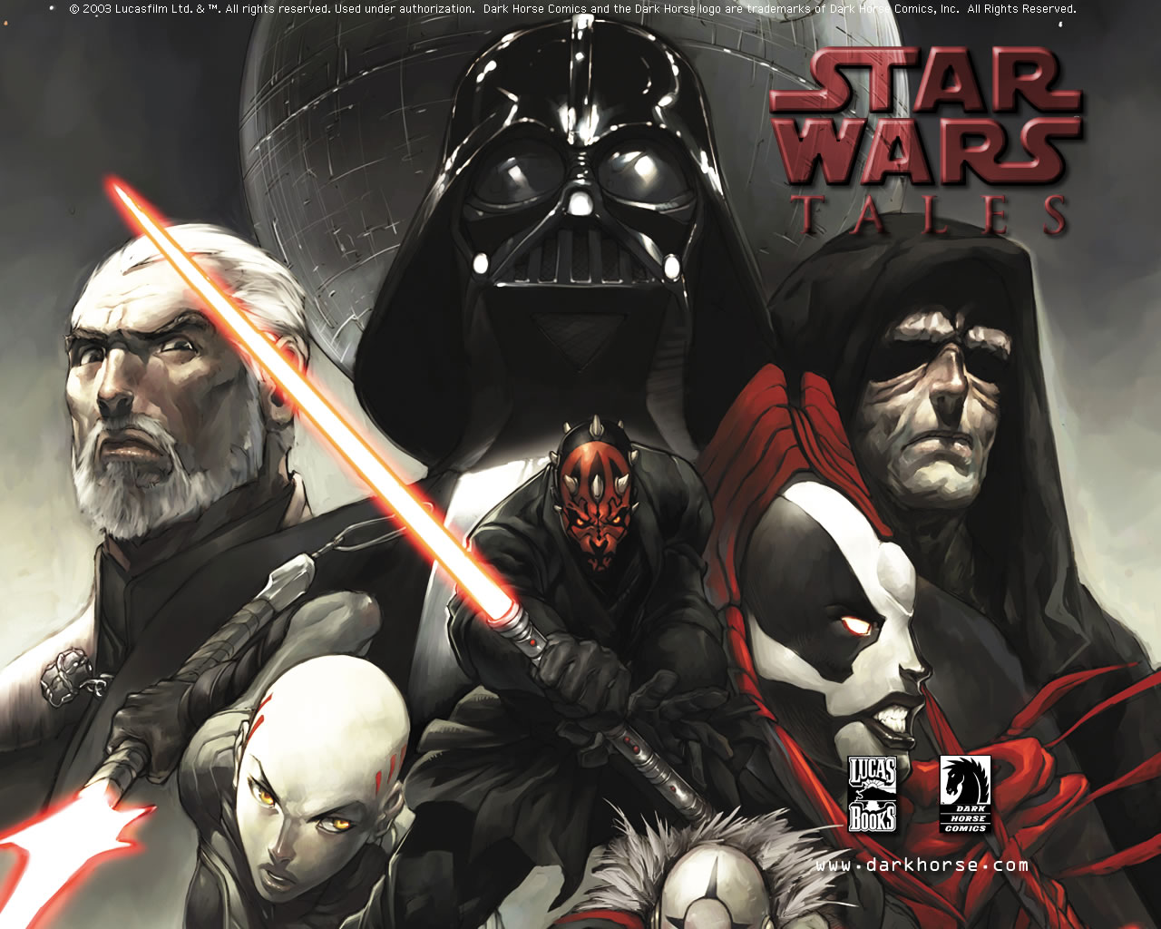 Darth Maul Darth Vader Sith Star Wars 1280x1024