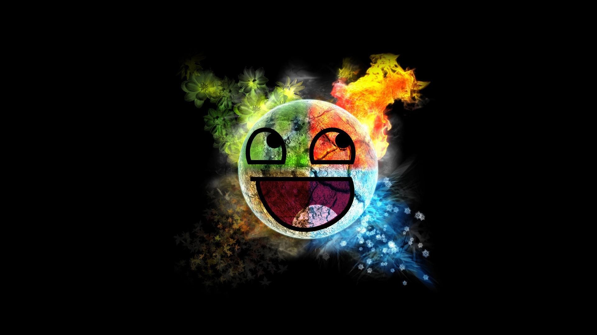 Colorful Smiley 1920x1080
