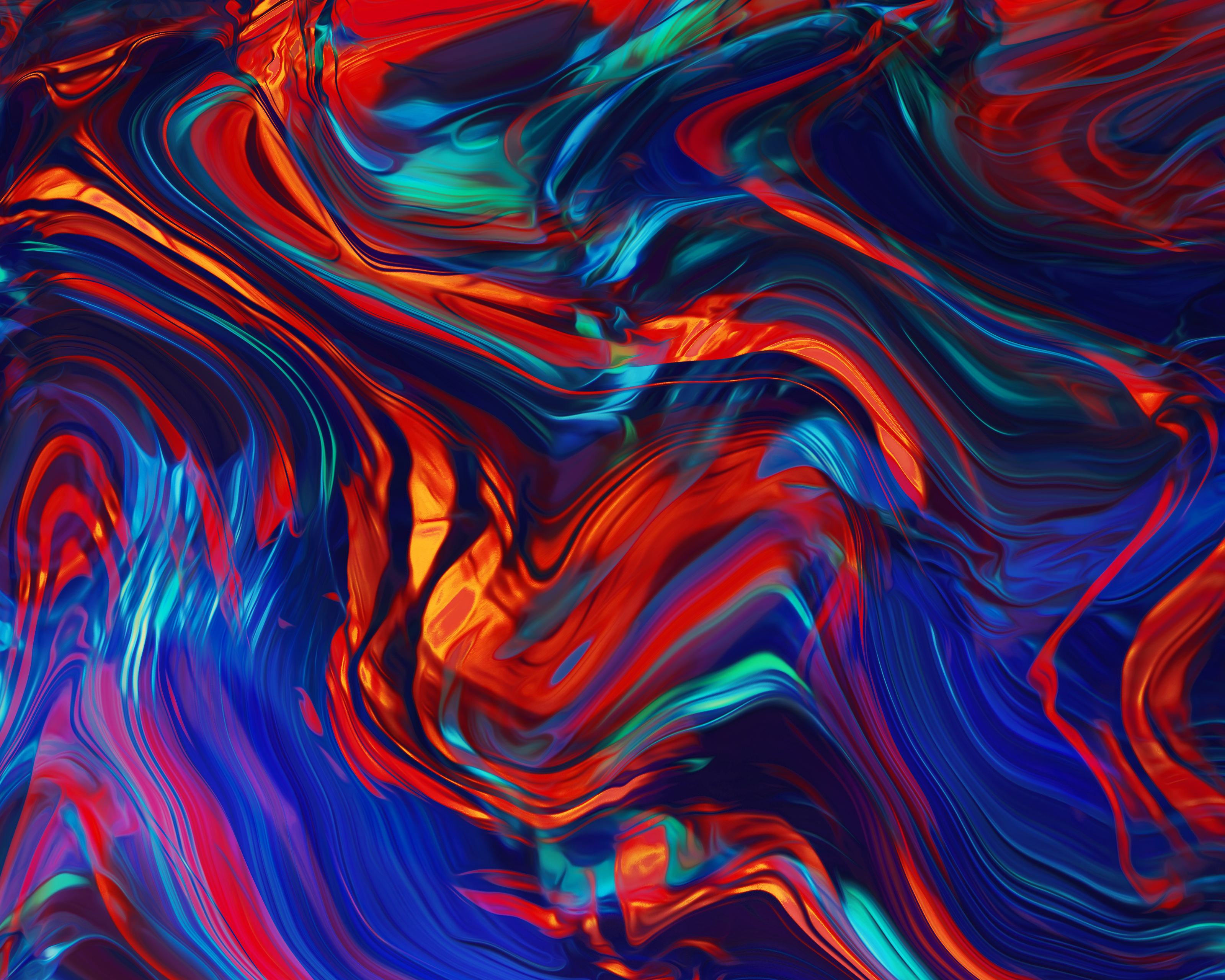 Digital Digital Art Abstract Waveforms Pattern 3200x2560
