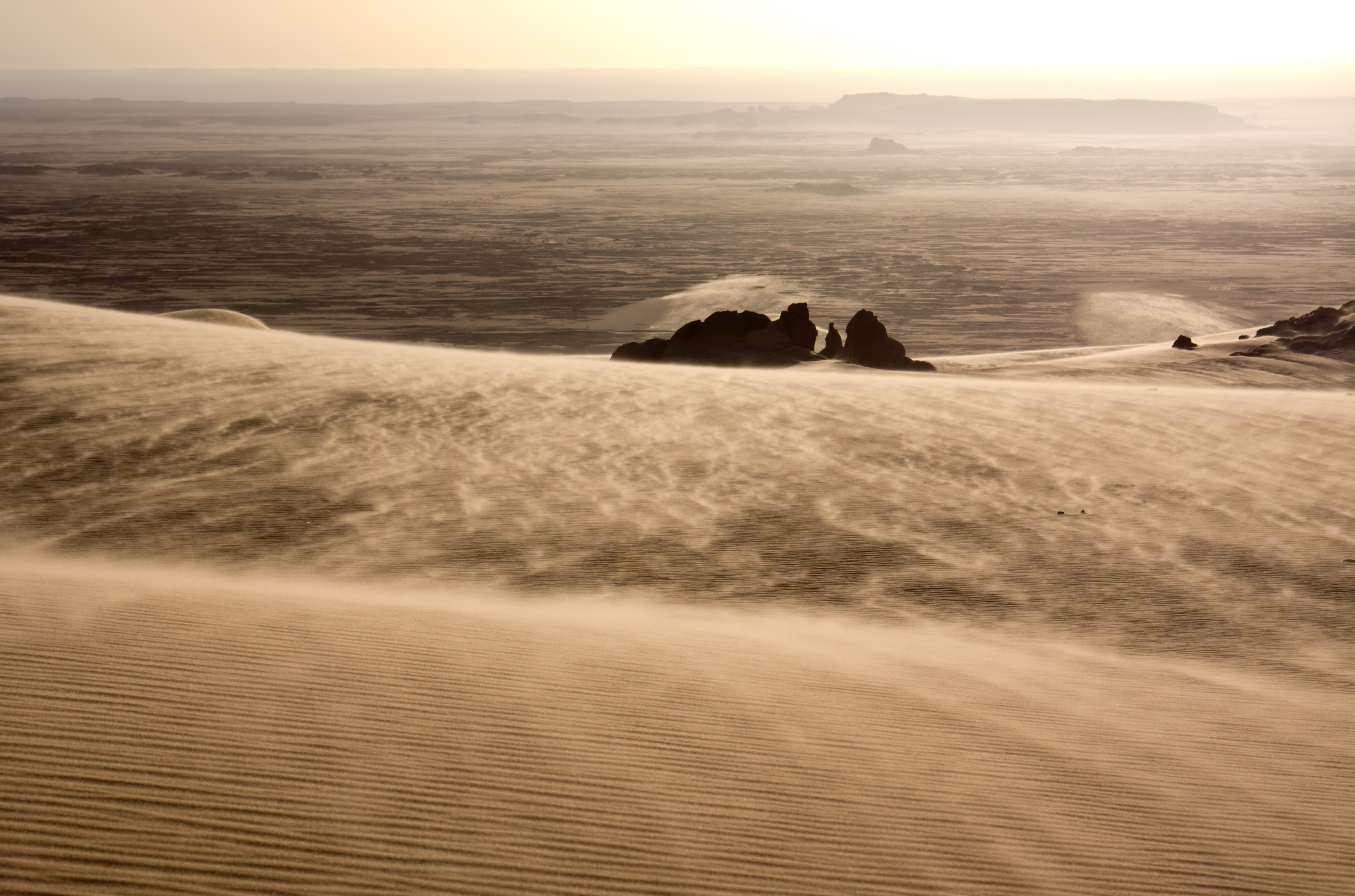 Africa Algeria Desert Dune Dust Landscape Sahara Sand Tassili N 039 Ajjer Wind 3852x2550