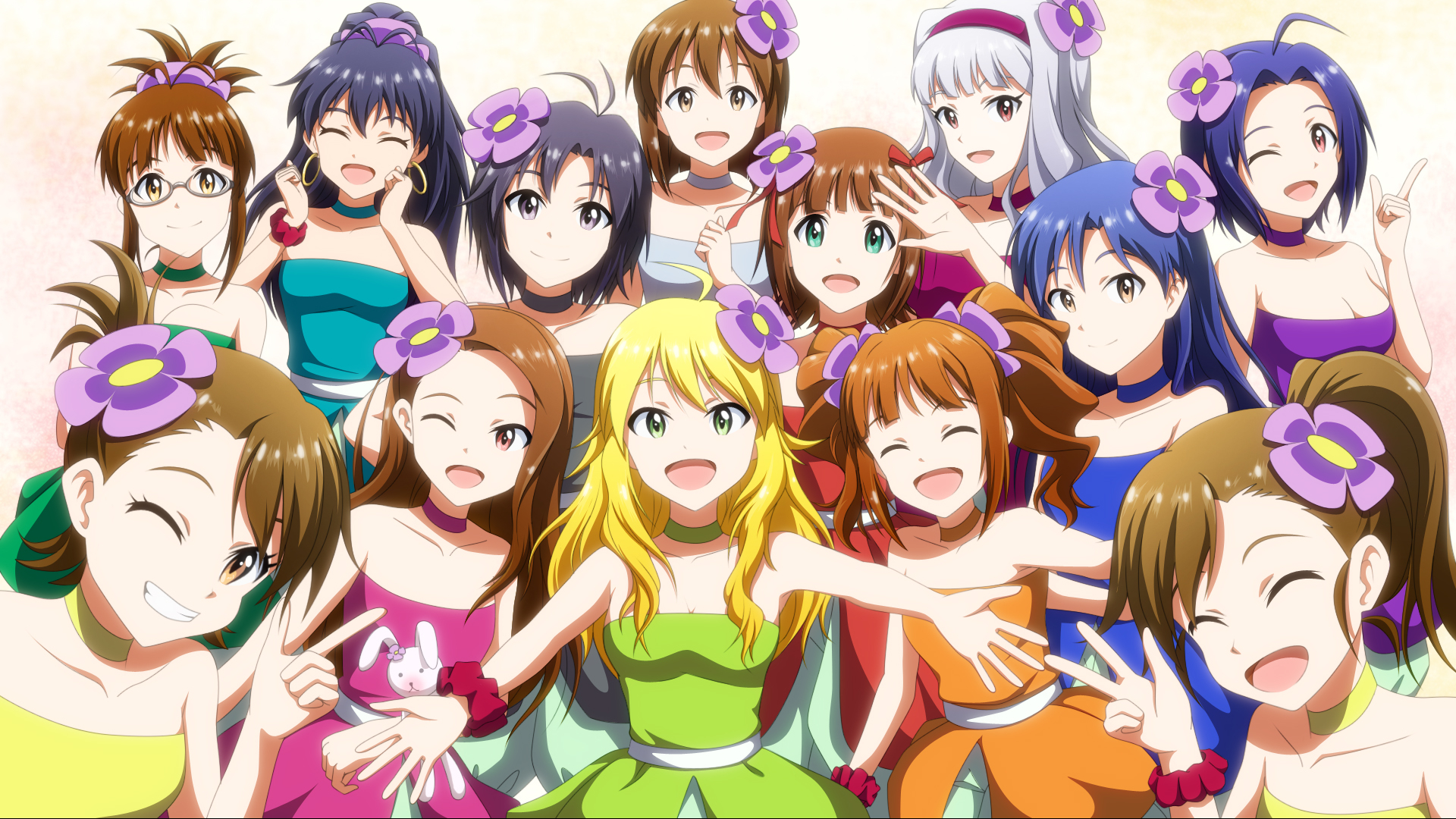 Ami Futami Azusa Miura Chihaya Kisaragi Haruka Amami Hibiki Ganaha Iori Minase Makoto Kikuchi Mami F 1920x1080