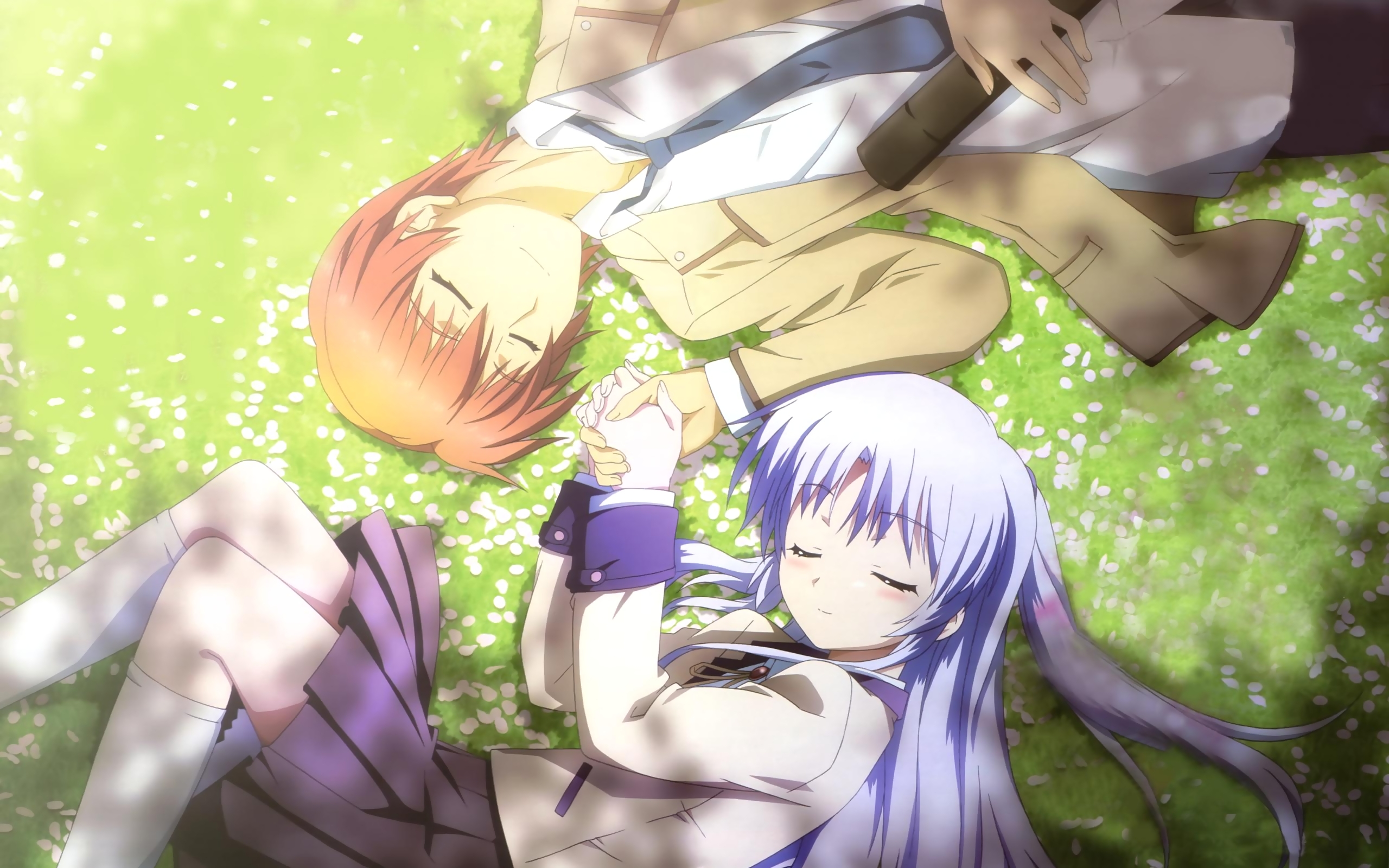 Angel Beats Kanade Tachibana Yuzuru Otonashi 2560x1600