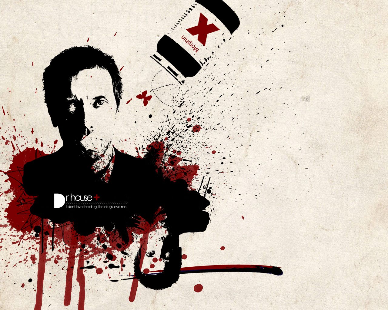 Gregory House Hugh Laurie 1280x1024