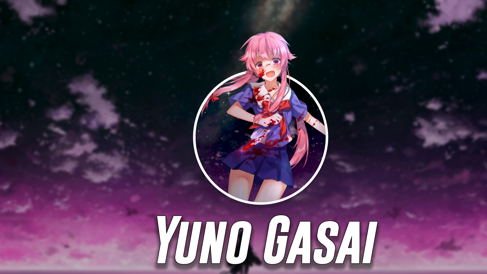 Gasai Yuno Anime Anime Girls Mirai Nikki 1920x1080
