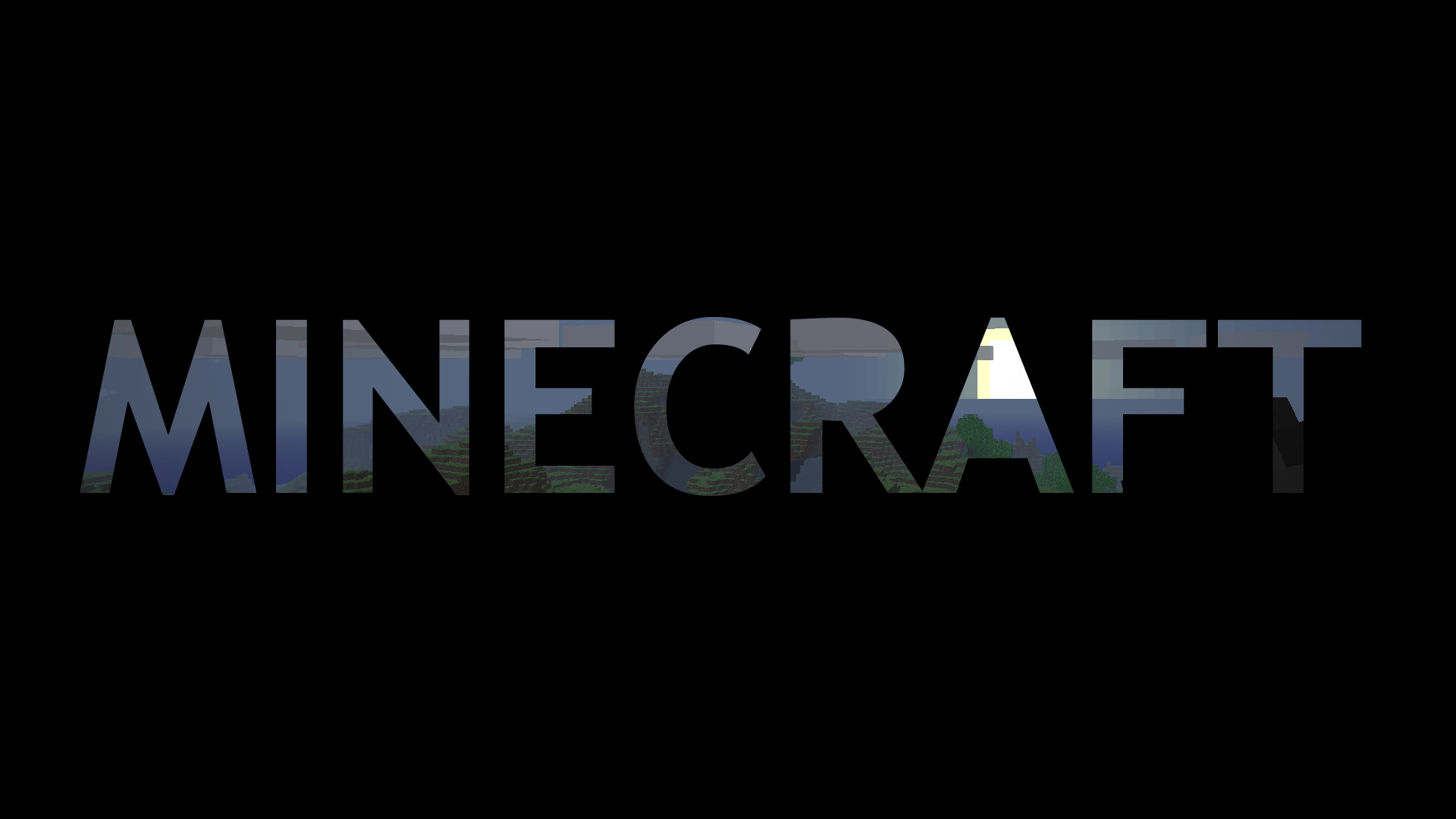 Black Logo Minecraft Mojang Video Game 1920x1080