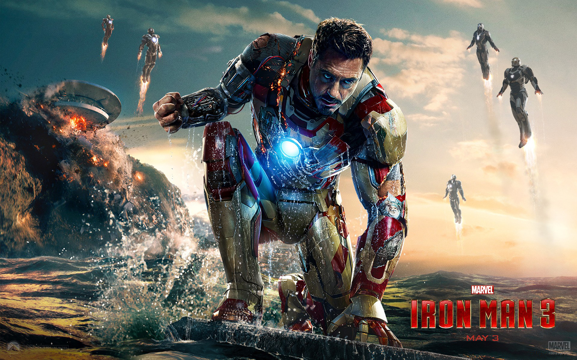 Iron Man Iron Man 3 Marvel Comics Robert Downey Jr Tony Stark 1920x1200