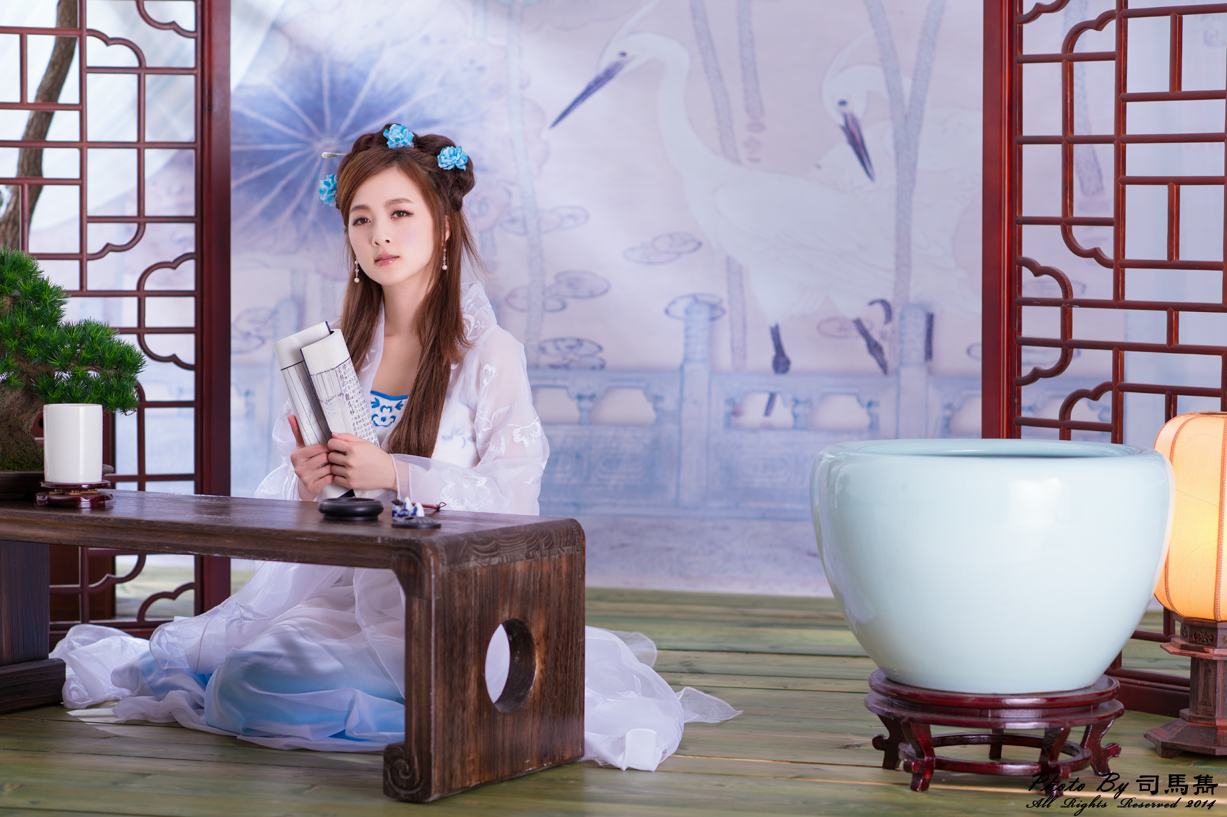 Asian Brush Chinese Hair Dress Hairpin Lantern Mikako Zhang Kaijie Taiwanese Traditional Costume Vas 4928x3280