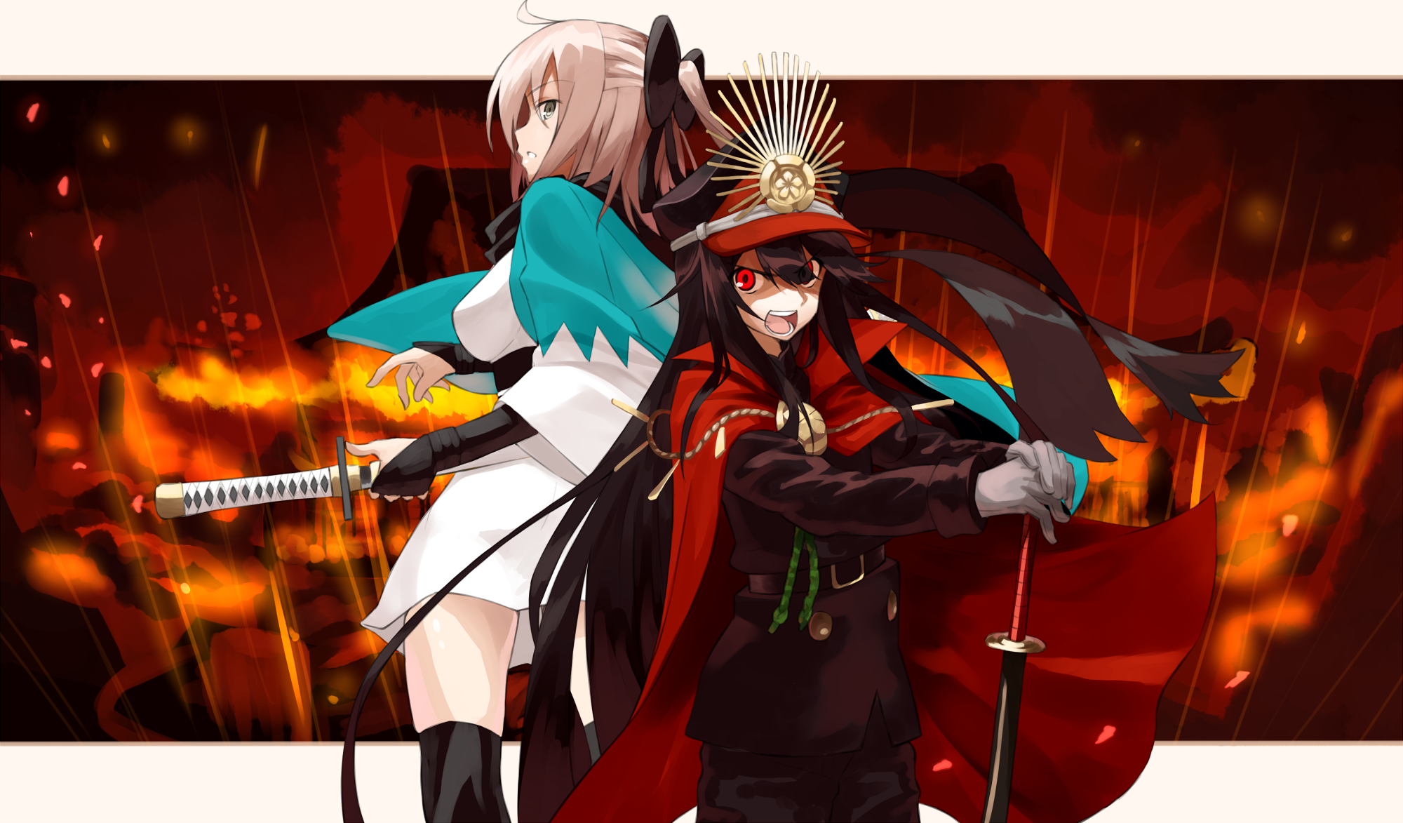 Demon Archer Fate Grand Order Sakura Saber 2000x1173