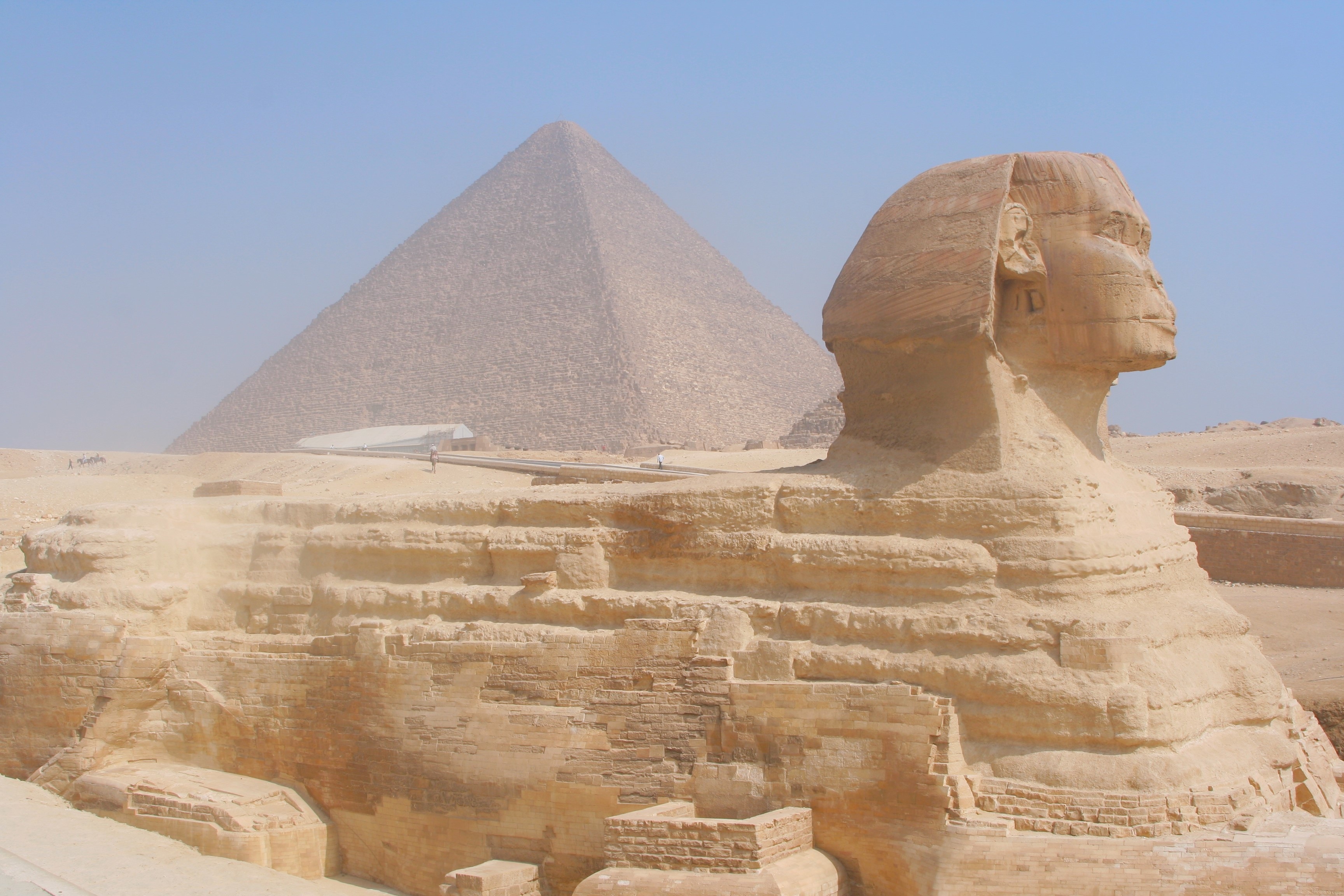 Egypt Egyptian Giza Pyramid Rock Sphinx 3456x2304