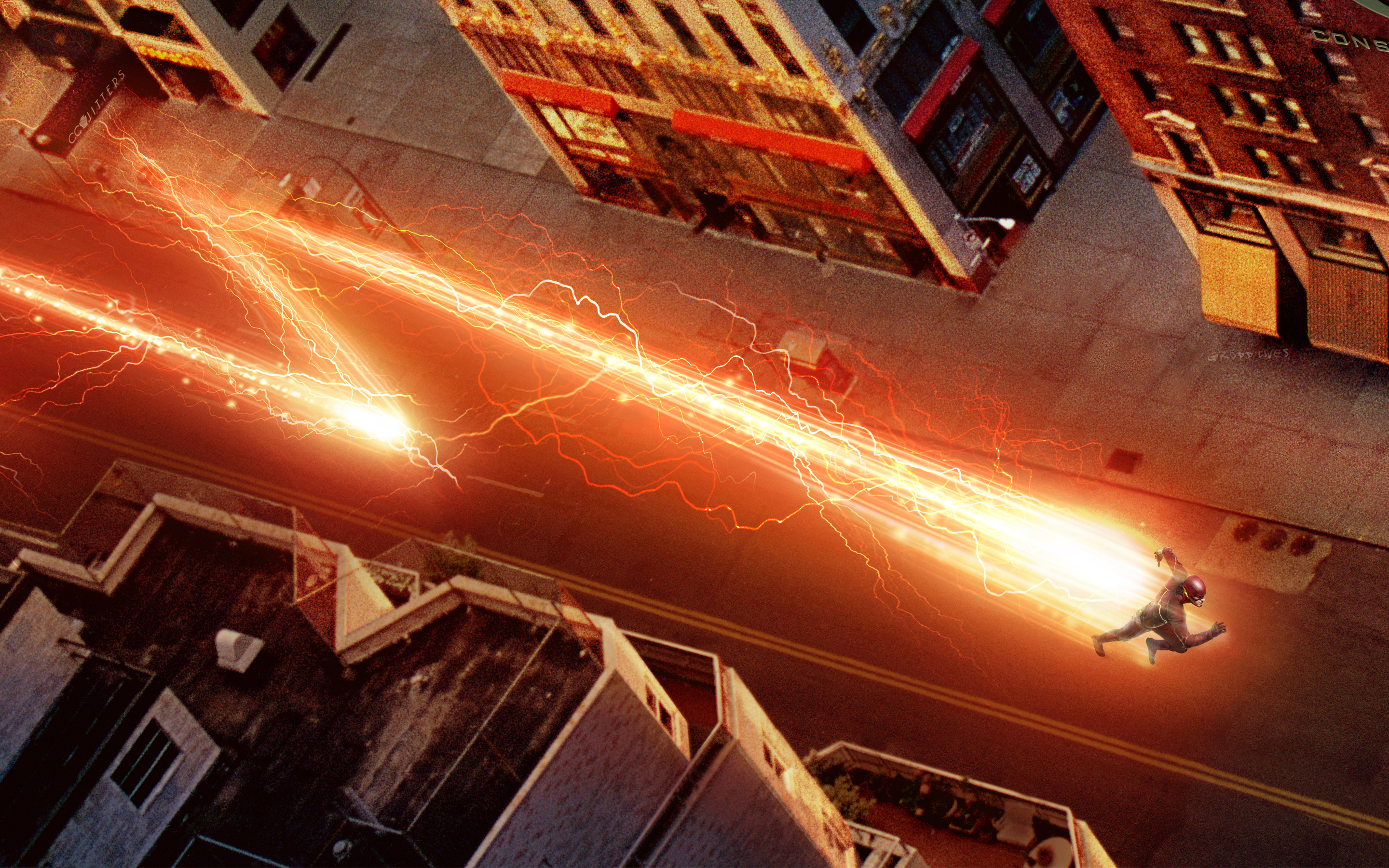Barry Allen Flash Grant Gustin The Flash 2014 2880x1800