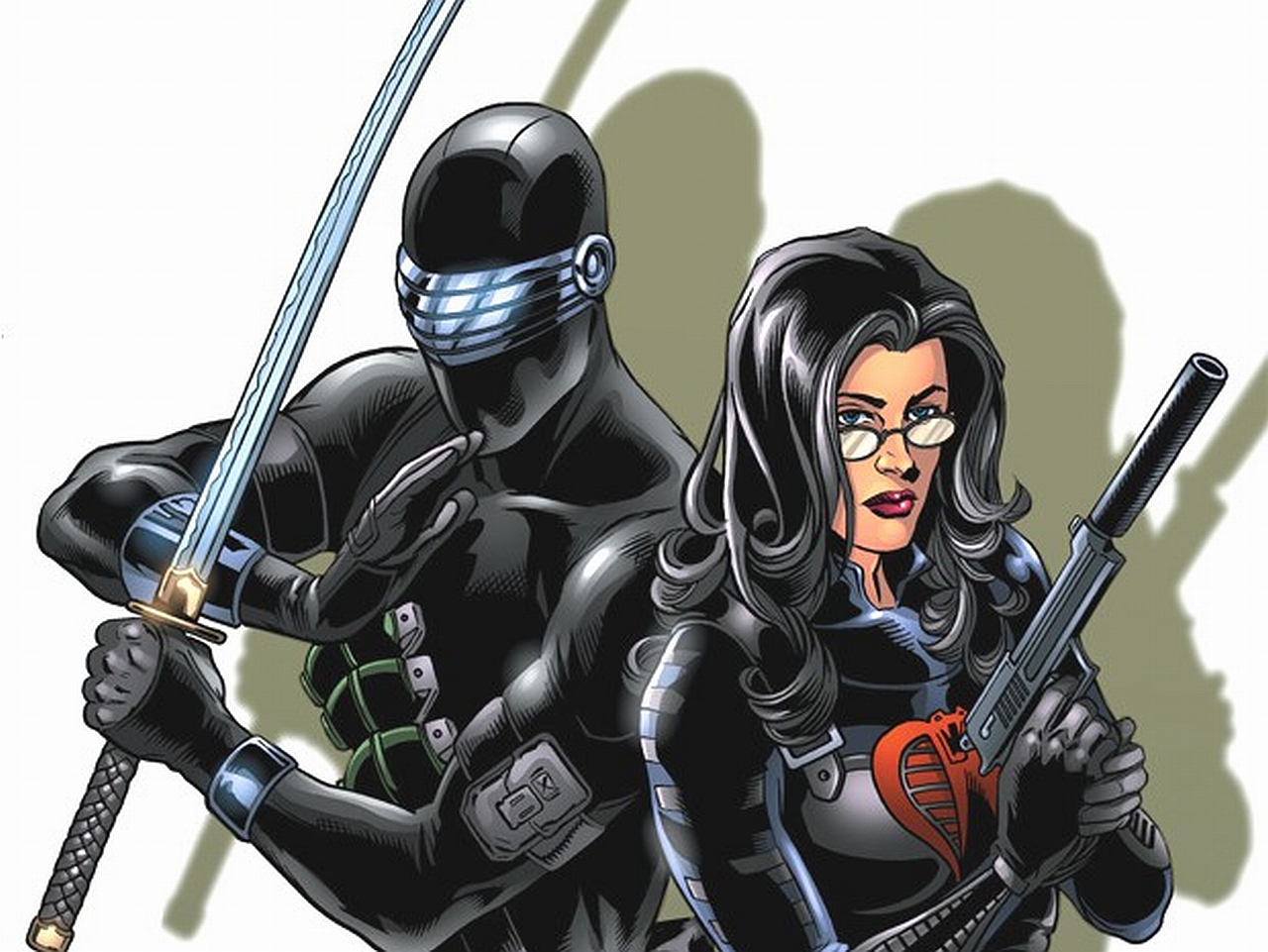 Baroness G I Joe Snake Eyes G I Joe 1280x961