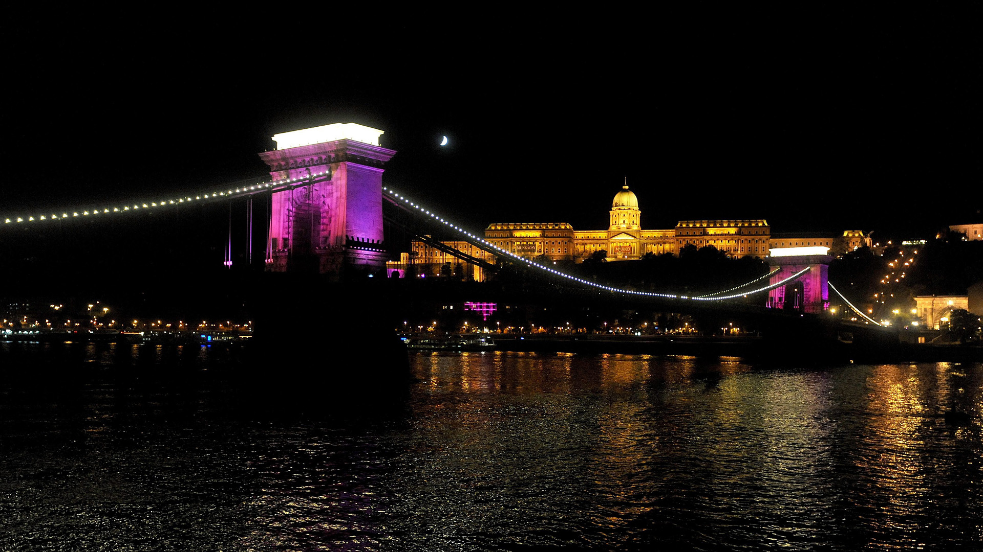 Budapest Chain Bridge Hungary 1920x1080