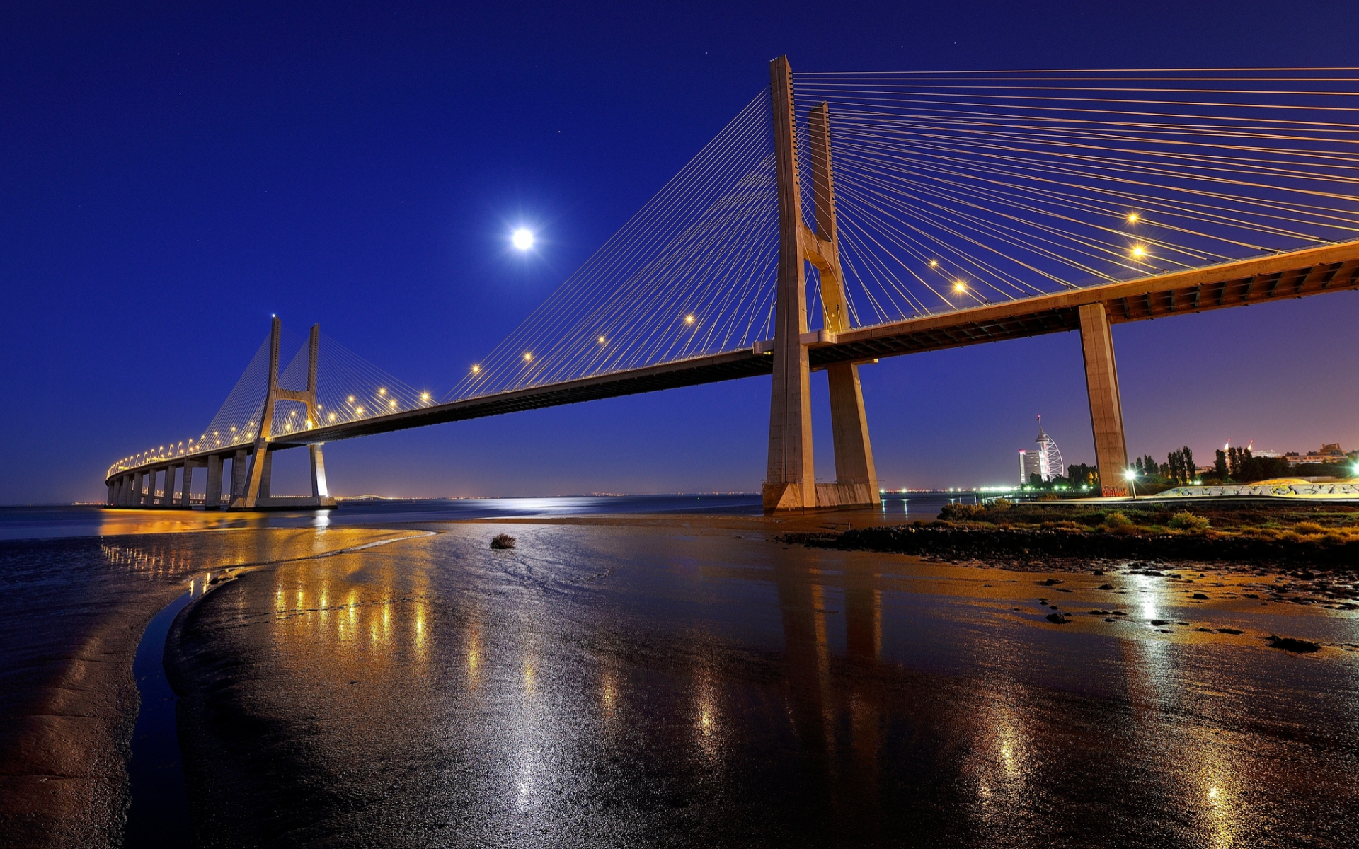 Man Made Vasco Da Gama Bridge 1920x1200