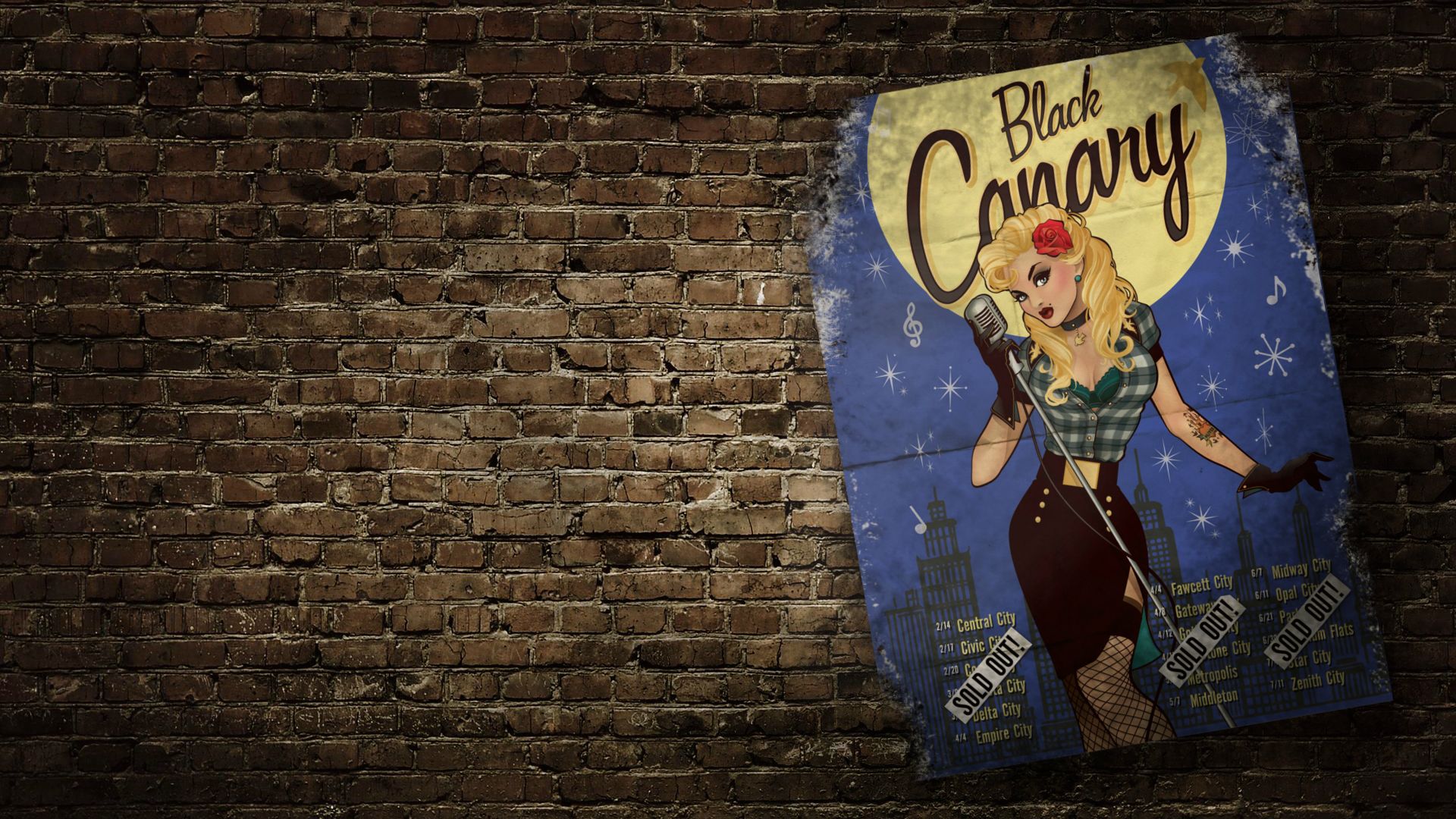 Black Canary Dc Bombshells 1920x1080