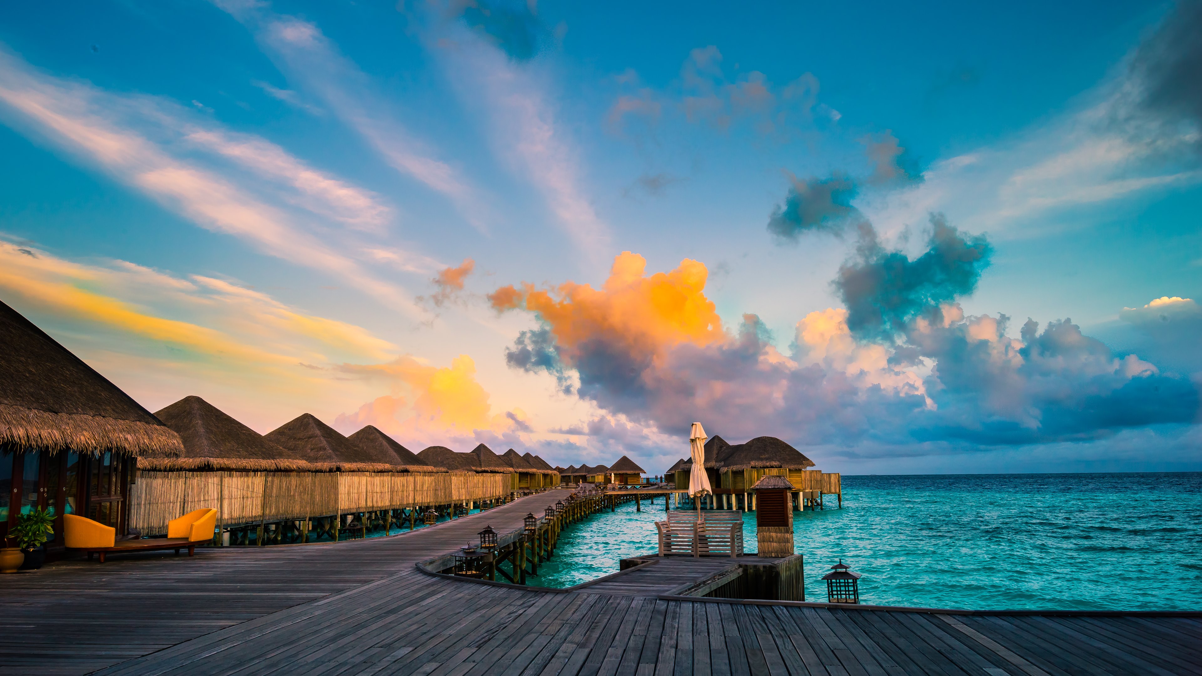 Bungalow Cloud Maldives Ocean Resort 3840x2160