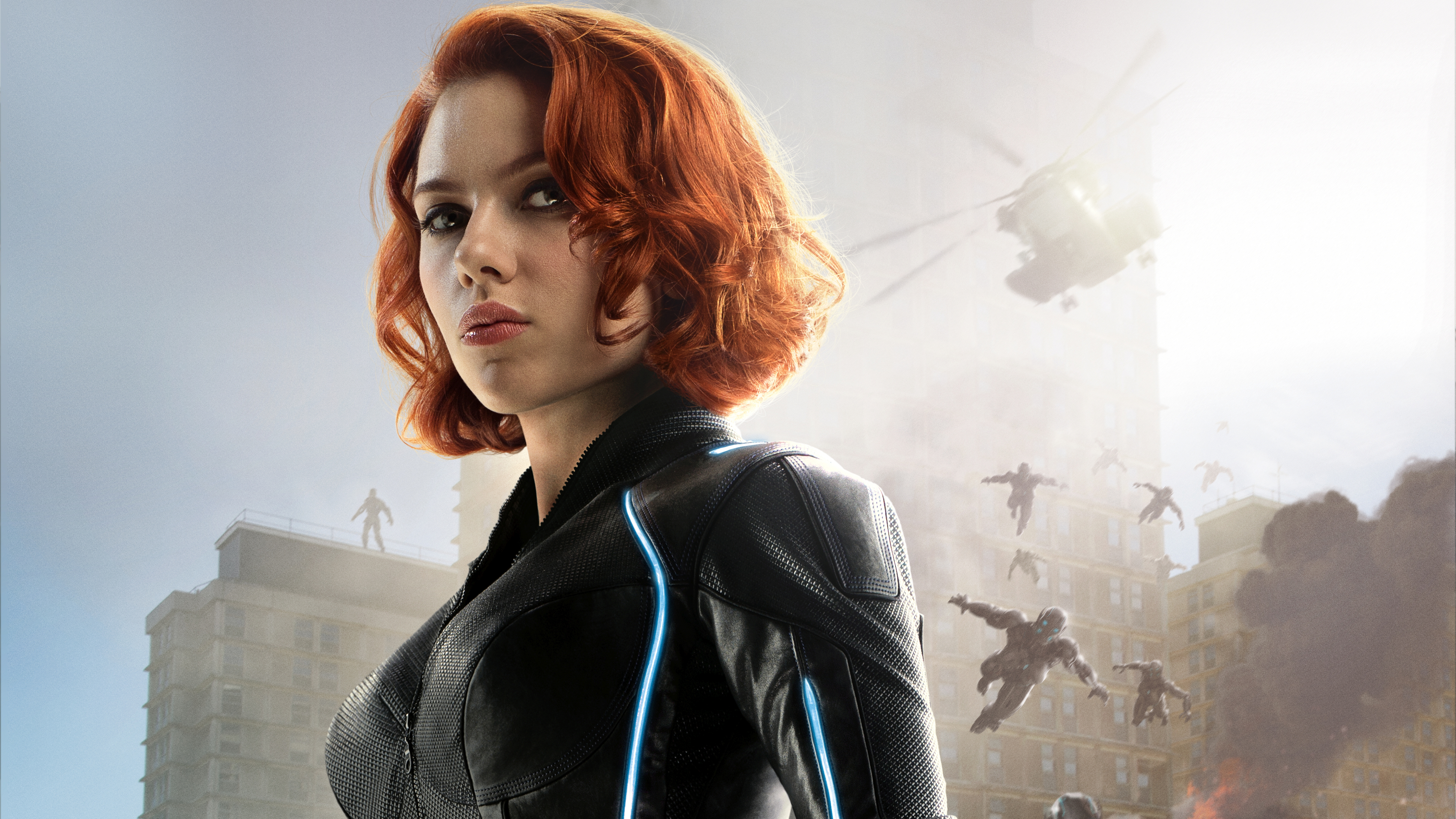 Avengers Avengers Age Of Ultron Black Widow Scarlett Johansson 7400x4163