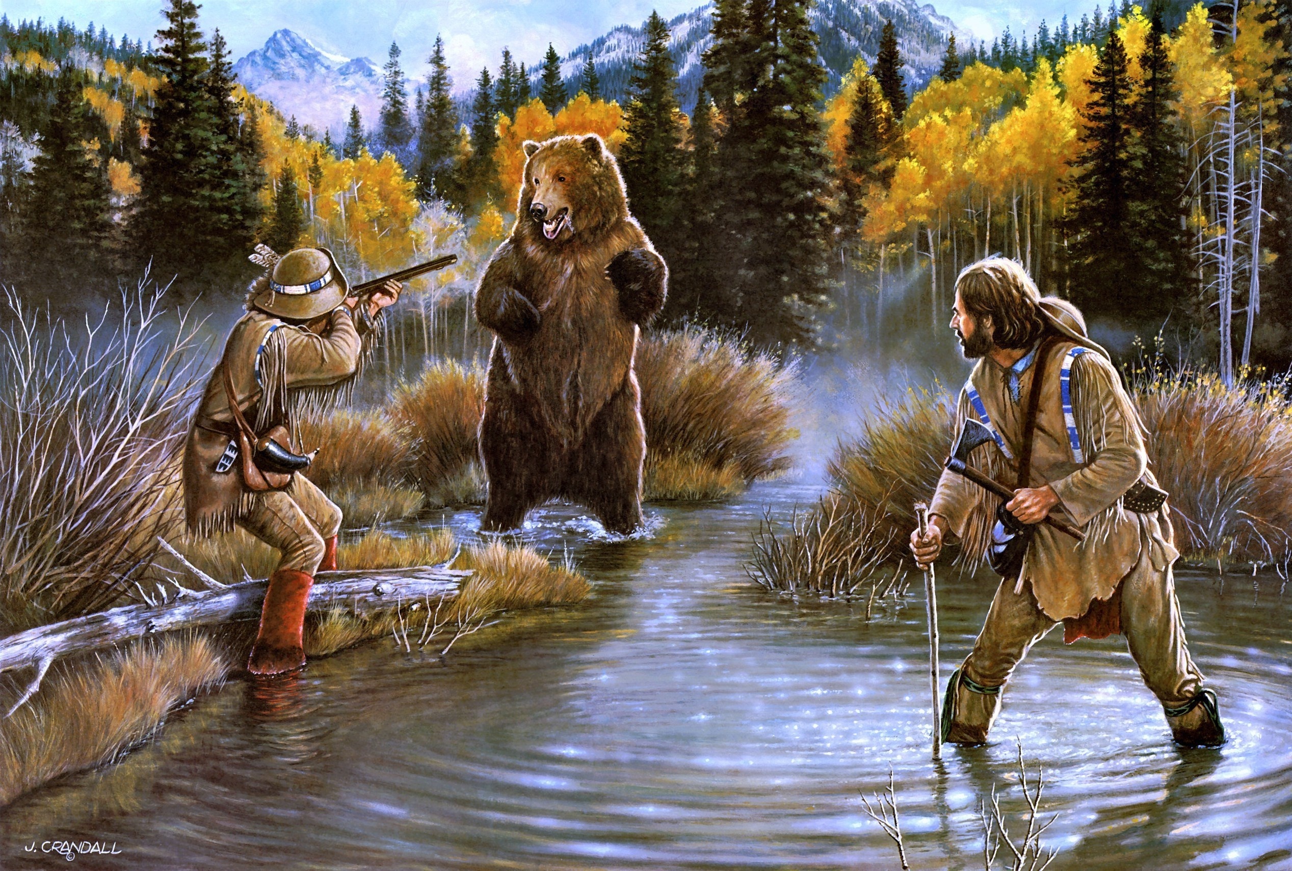 Adventure Animal Bear Fall Western 2535x1710