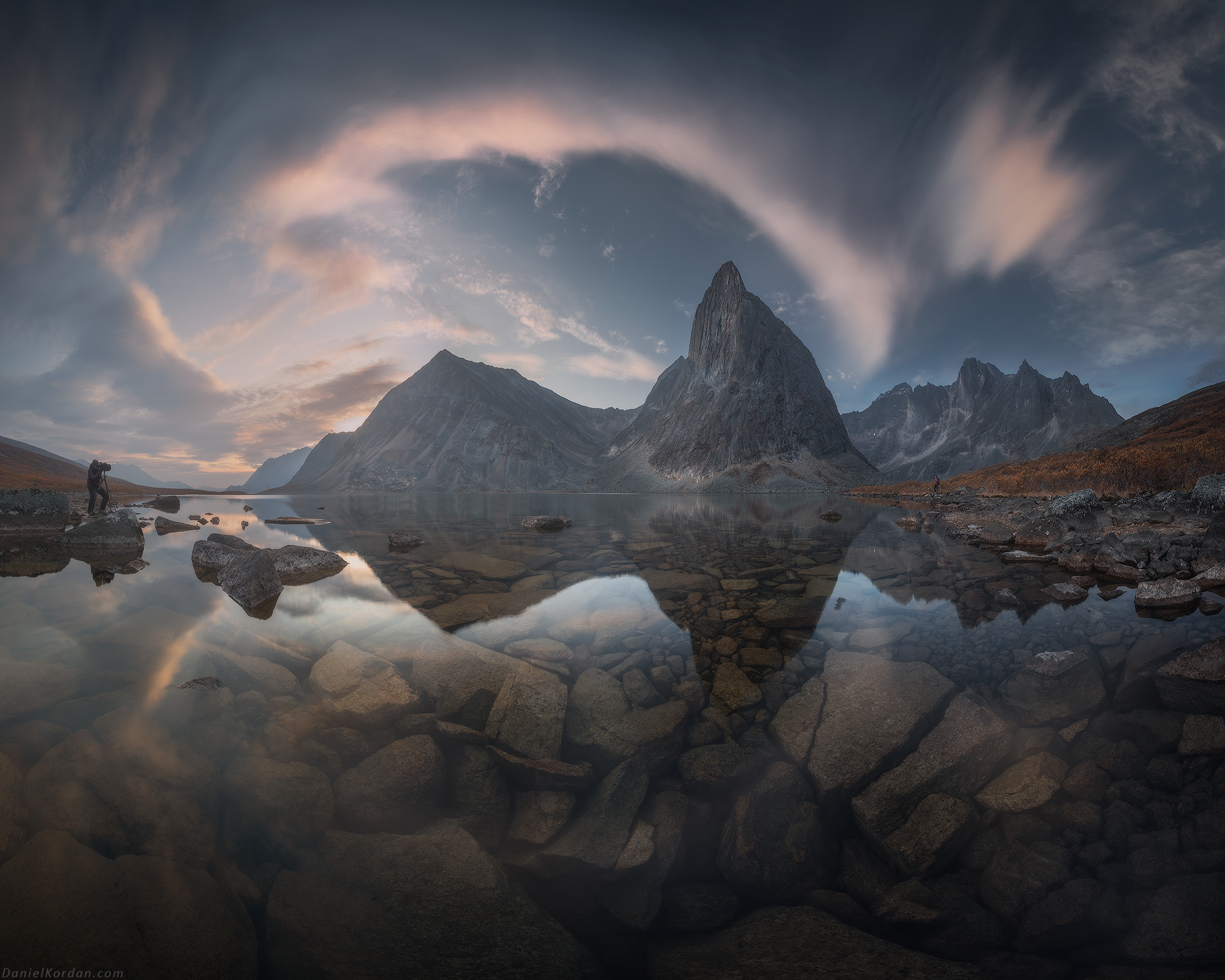 Daniel Kordan Landscape Mountains Yukon Sky Water Rocks Reflection Horizon 1800x1440