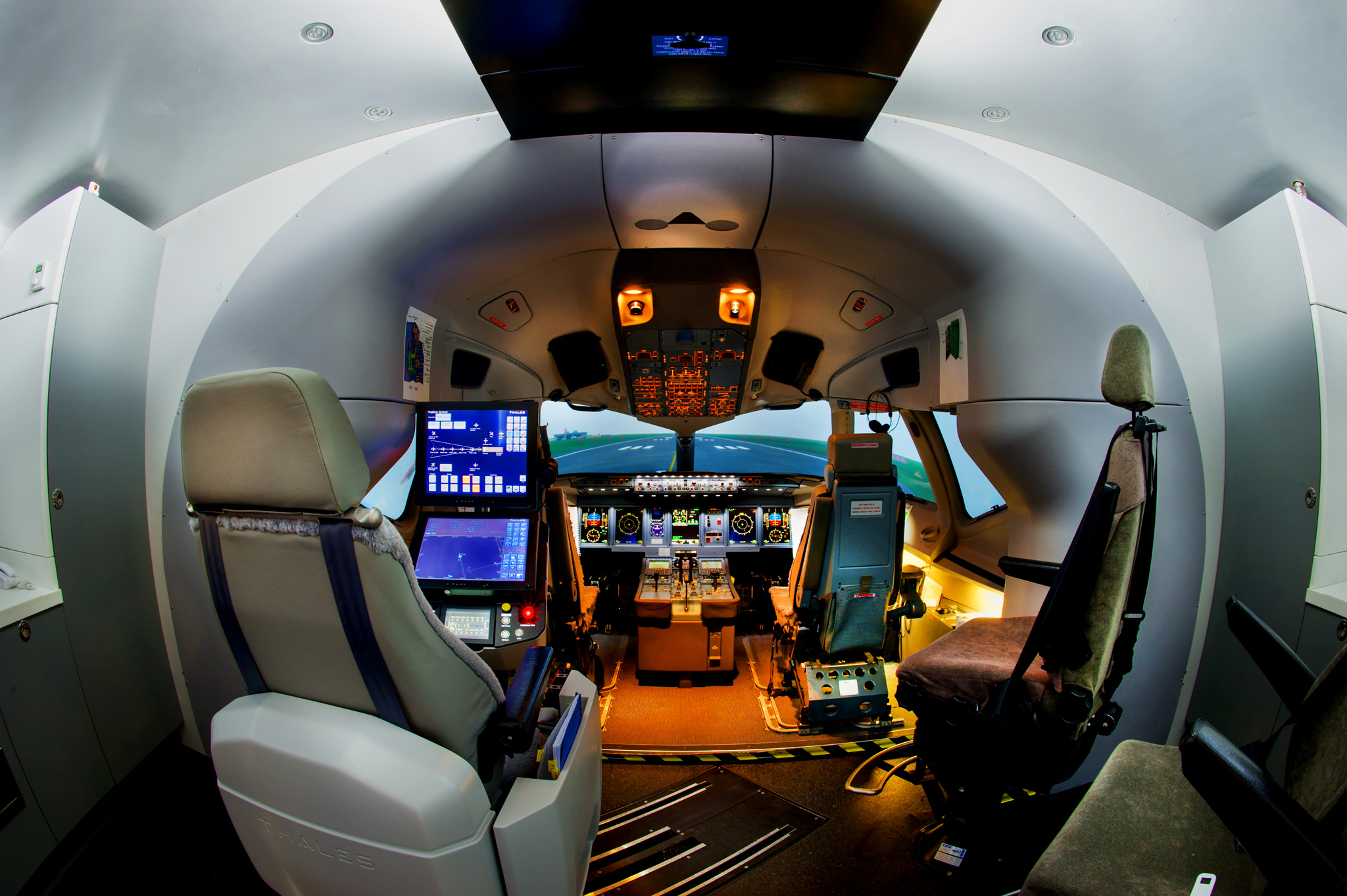 Airplane Cockpit Jet Sukhoi Superjet 100 2048x1363