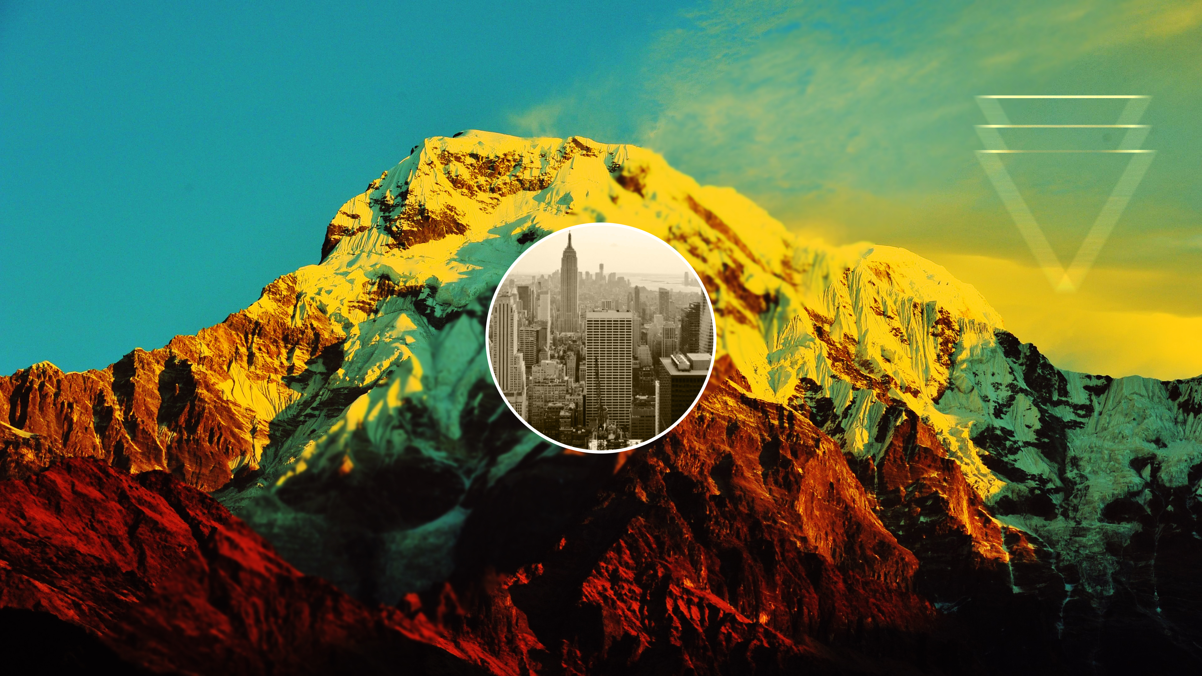 Blur Mountain Polyscape 3840x2160