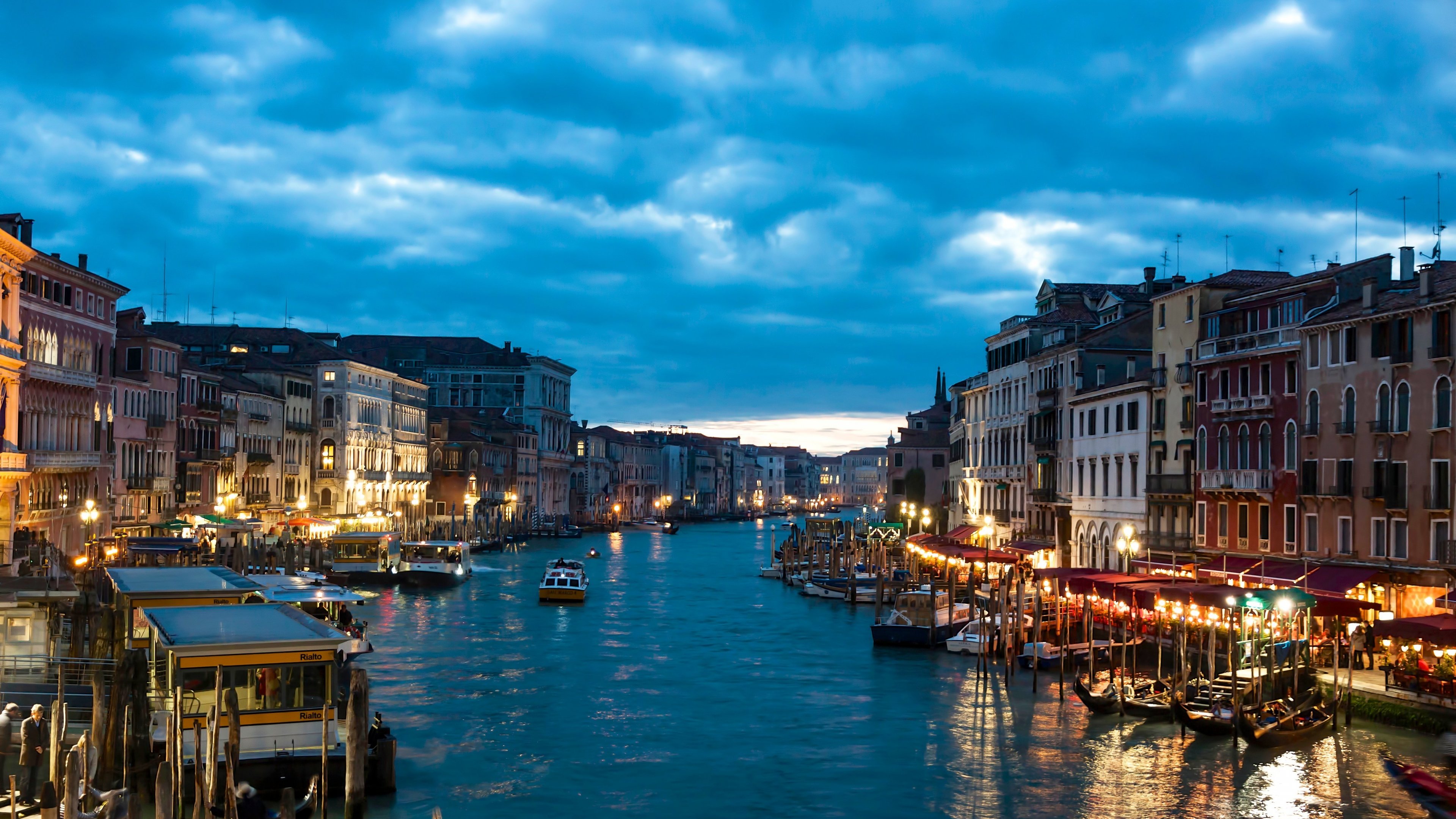 Italy Night Venice 3840x2160