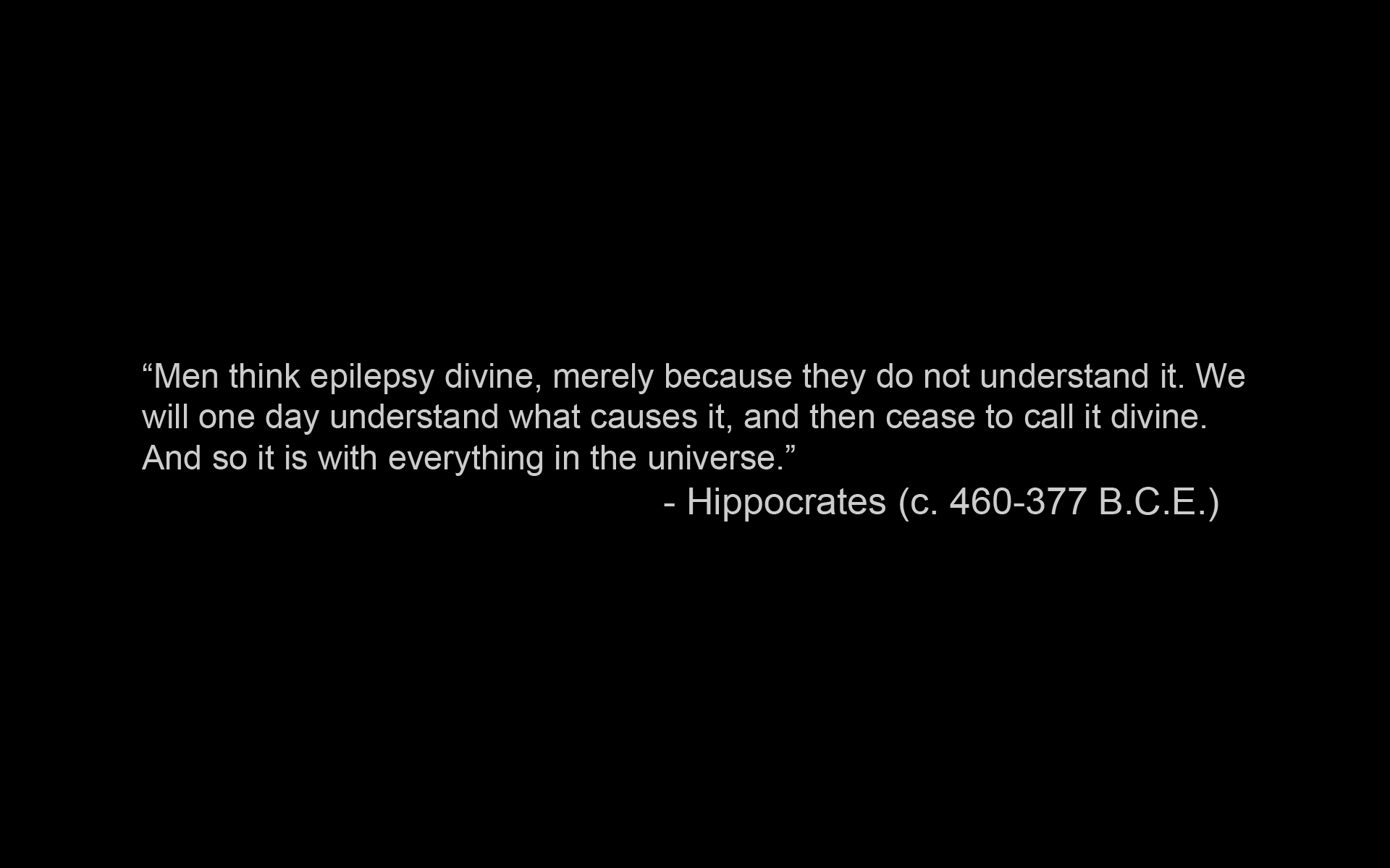 Atheism Black Hippocrates Quote 1920x1200