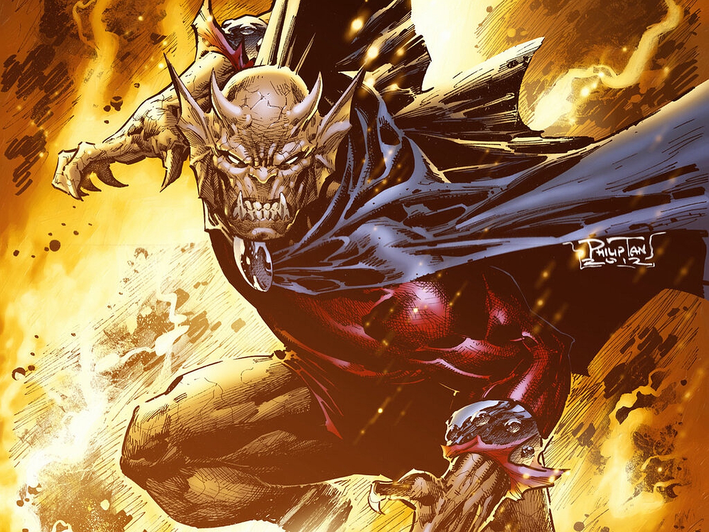 Comic Comics Creature Demon Etrigan The Demon 1440x1080