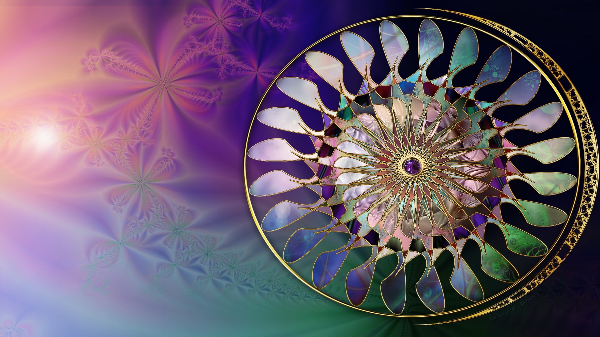 Circle Colors Jewelry Pastel Wheel 1920x1080