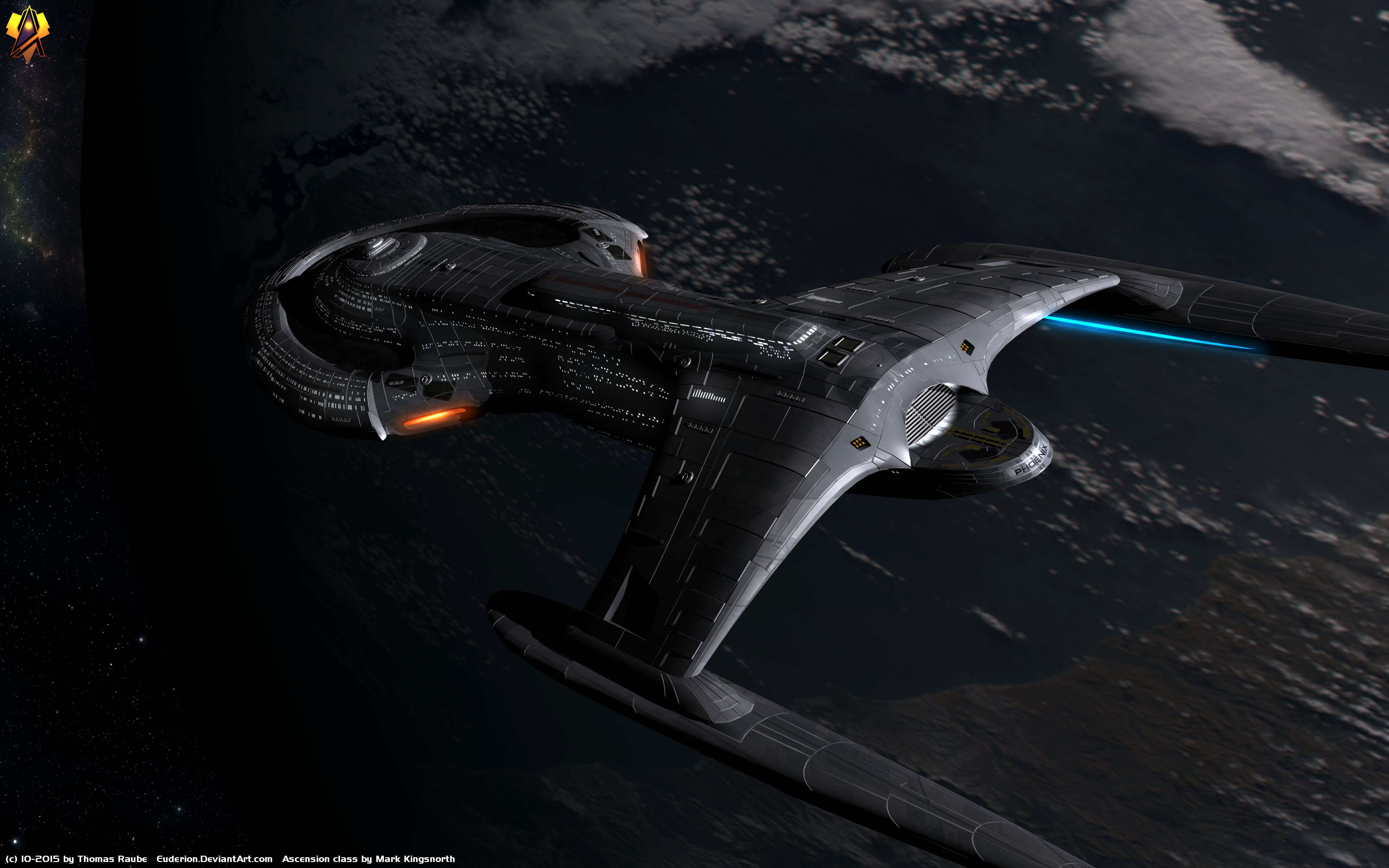 Ascension Class Fan Art Spaceship Star Trek Starship 4400x2750