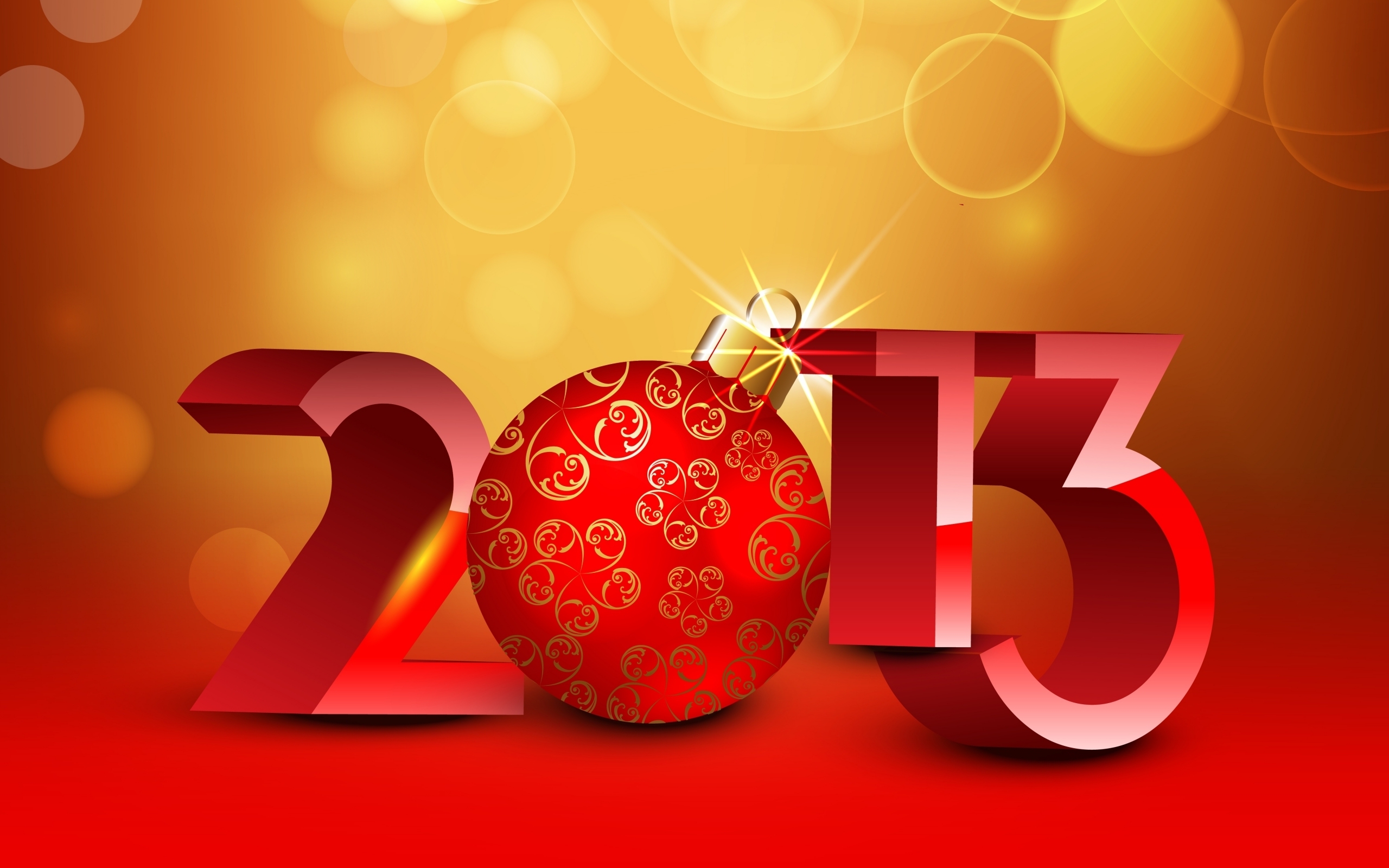 Holiday New Year 2013 2560x1600