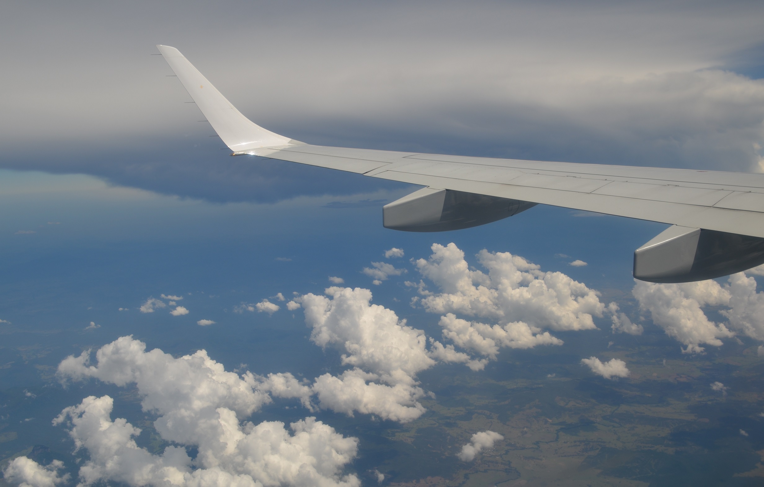 Aerial Aircraft Airplane Cloud Landscape Sky 2464x1573