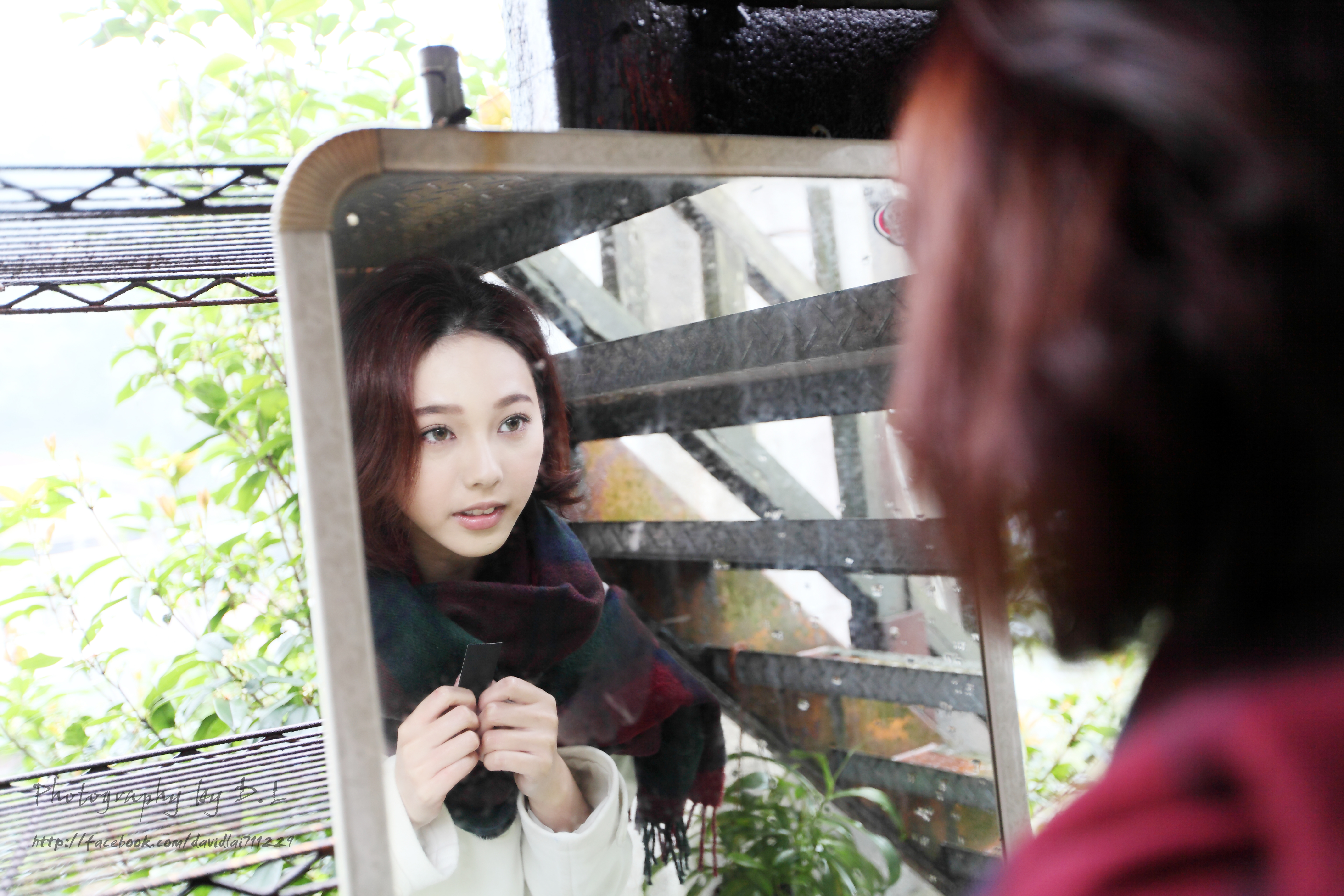 Asian Girl Lin Y Mirror Model Reflection Taiwanese 5616x3744