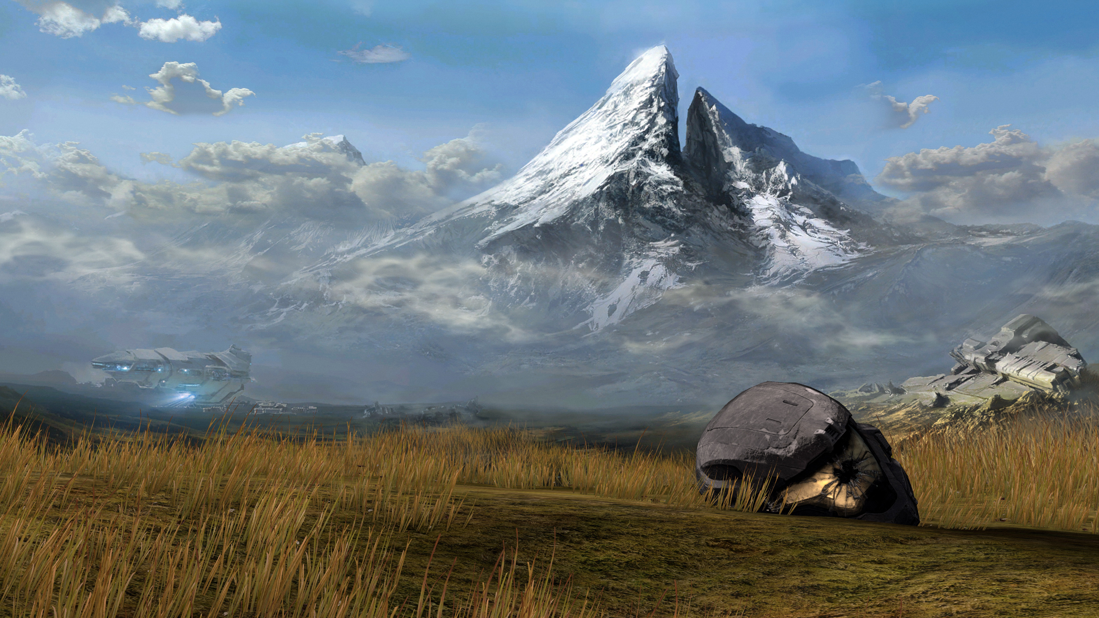 Halo Reach Halo Video Games Video Game Art Mountains 3840x2160