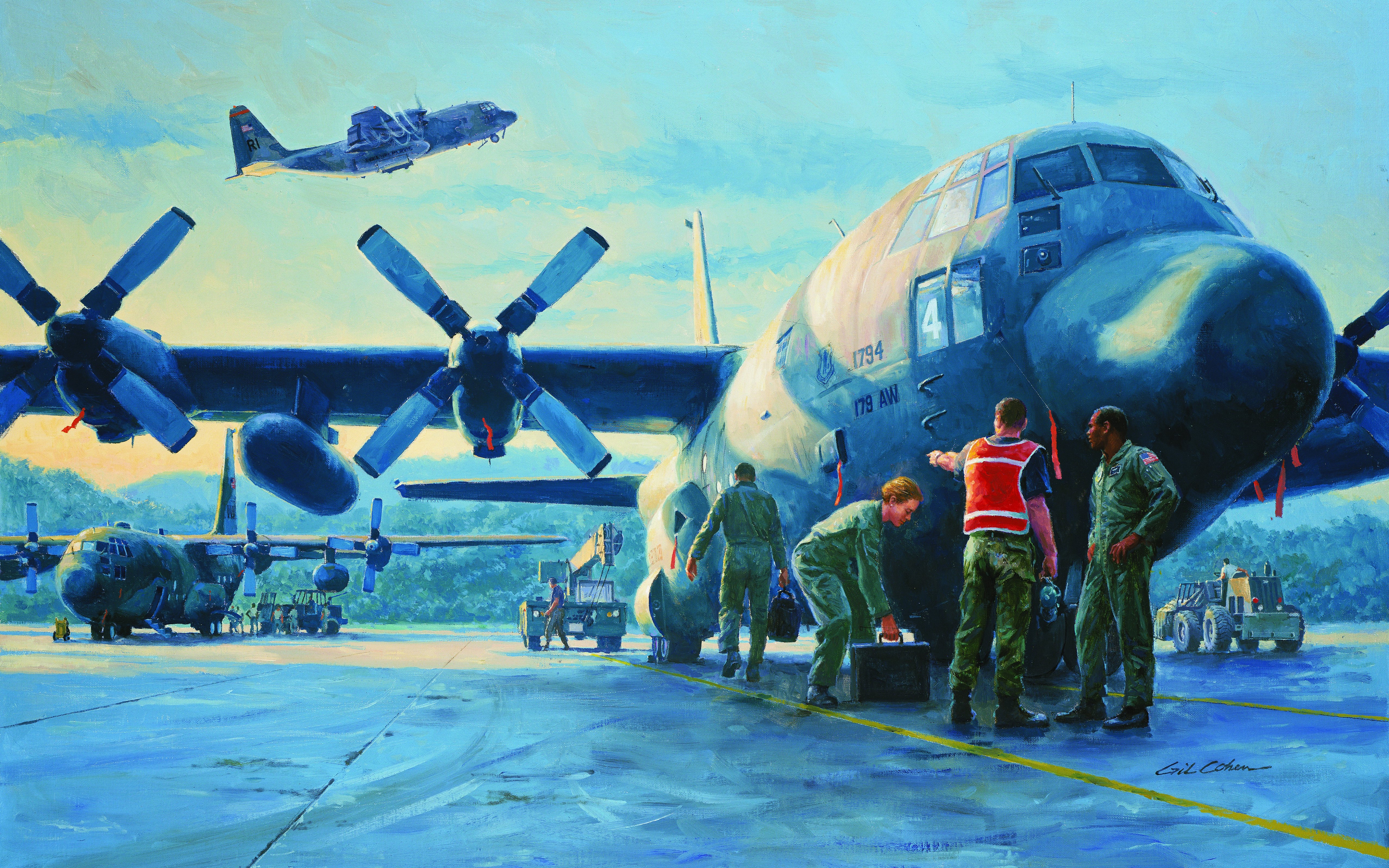Military Lockheed C 130 Hercules 5000x3125