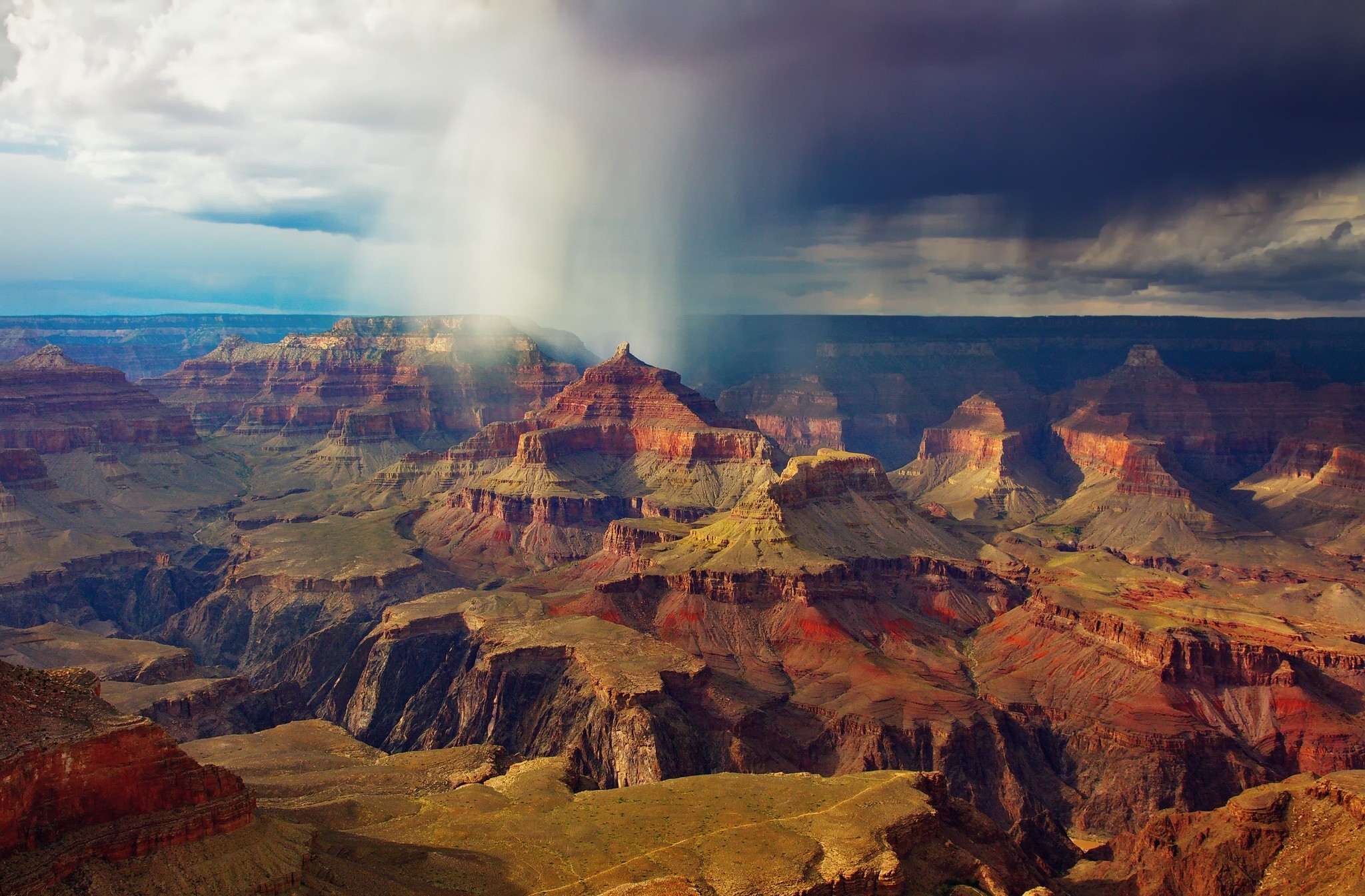 Arizona Canyon Cloud Grand Canyon Landscape 2048x1345