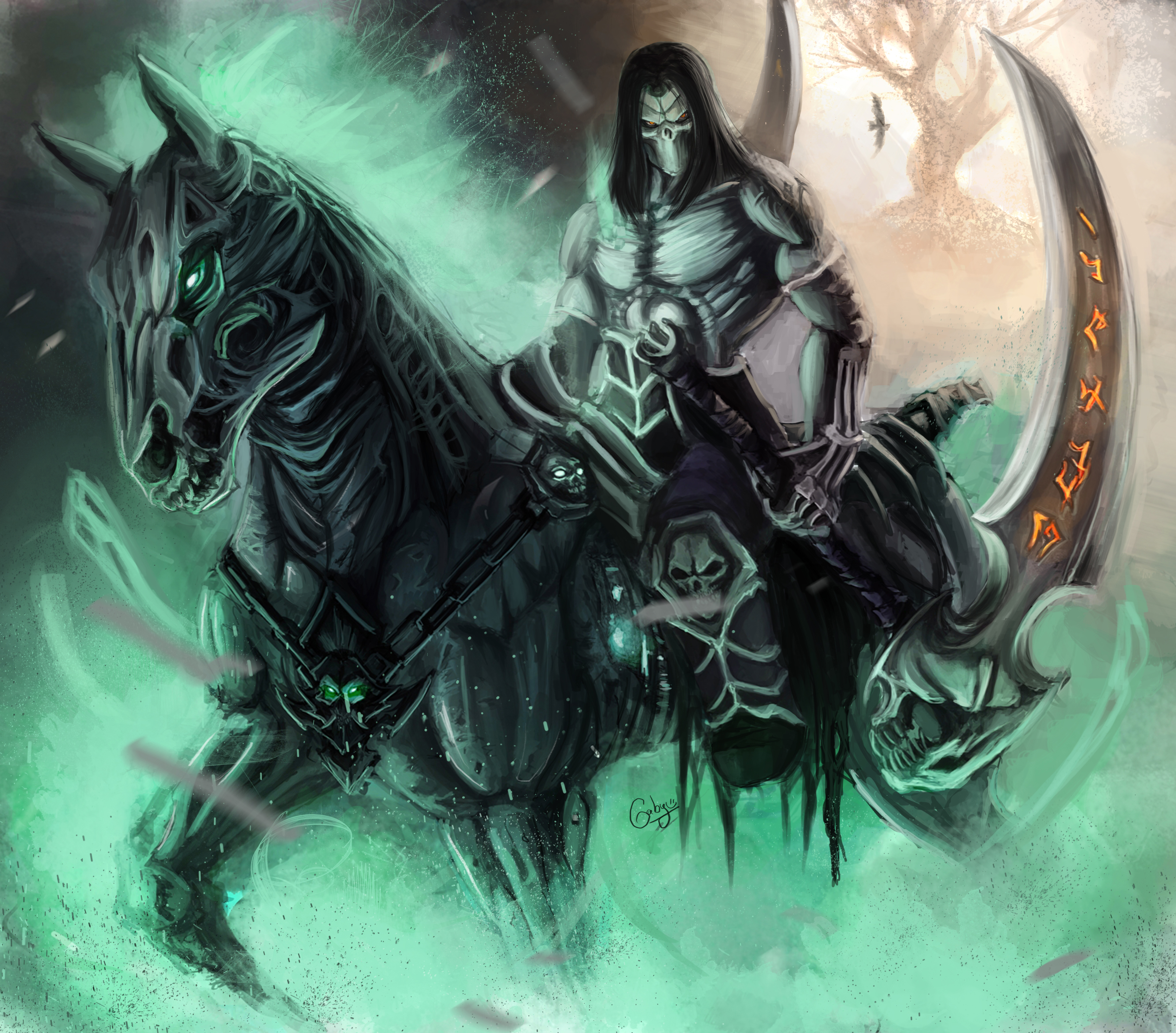 Darksiders Horse Scythe Warrior 3470x3048
