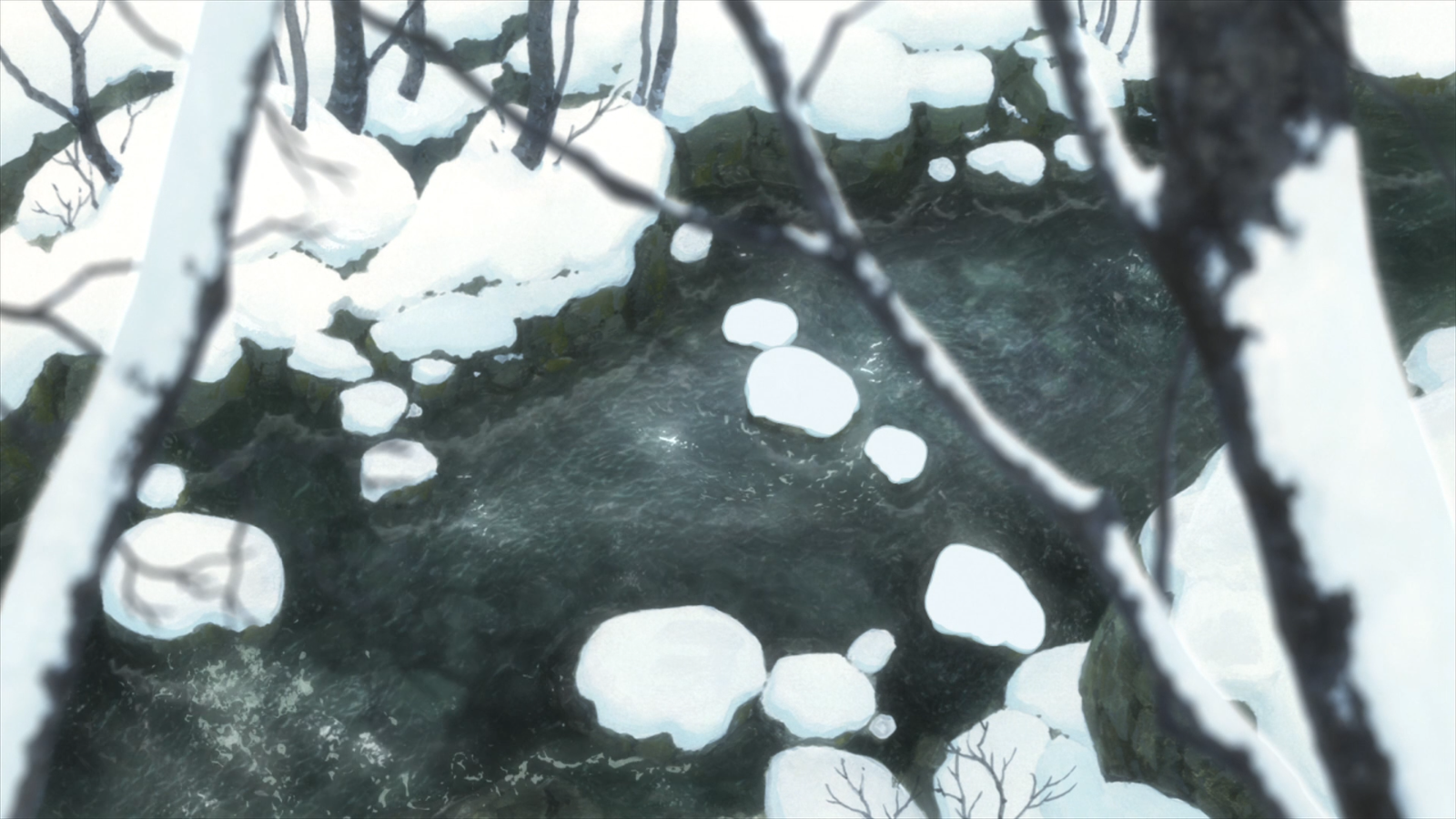 Anime River Wolf Children 1600x900