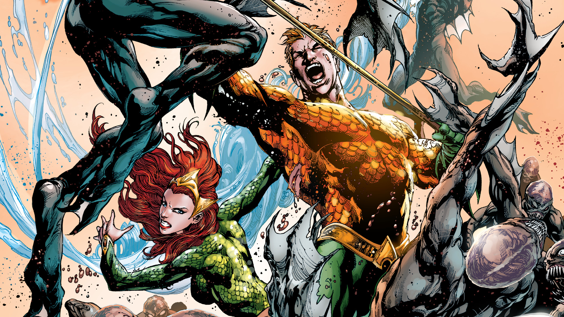 Aquaman Mera Dc Comics 1920x1080