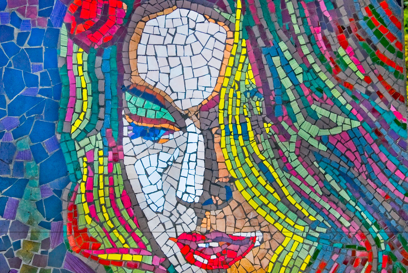 Artistic Colors Girl Mosaic Woman 1600x1071