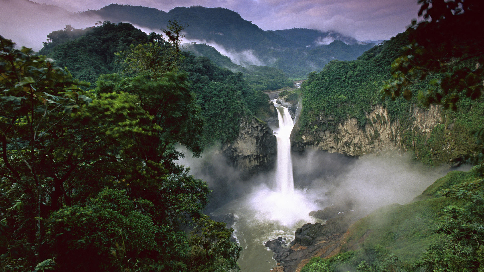 Earth Rainforest Waterfall 1920x1080