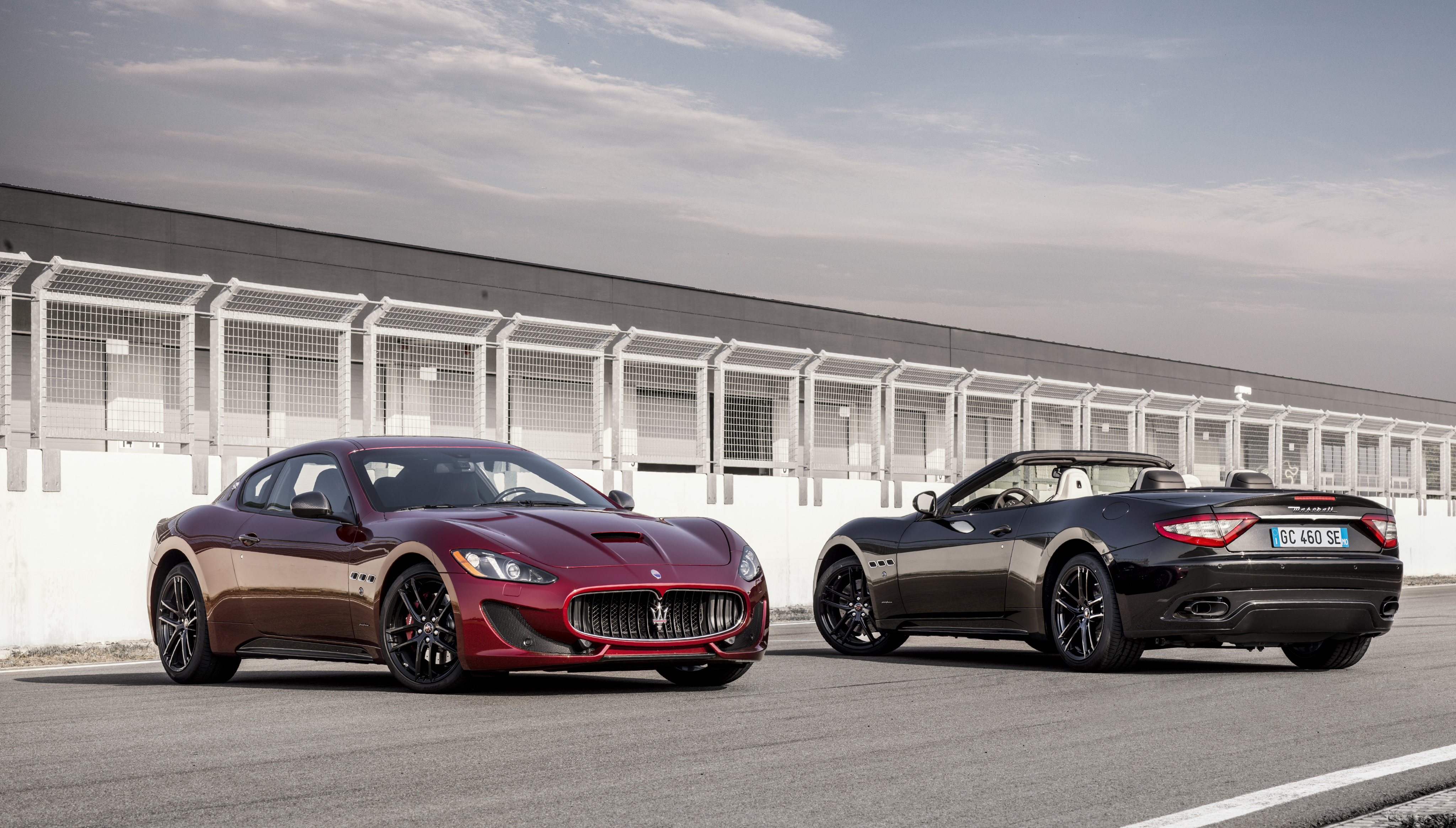 Black Car Car Maserati Maserati Granturismo Red Car Sport Car Supercar Vehicle 4096x2330