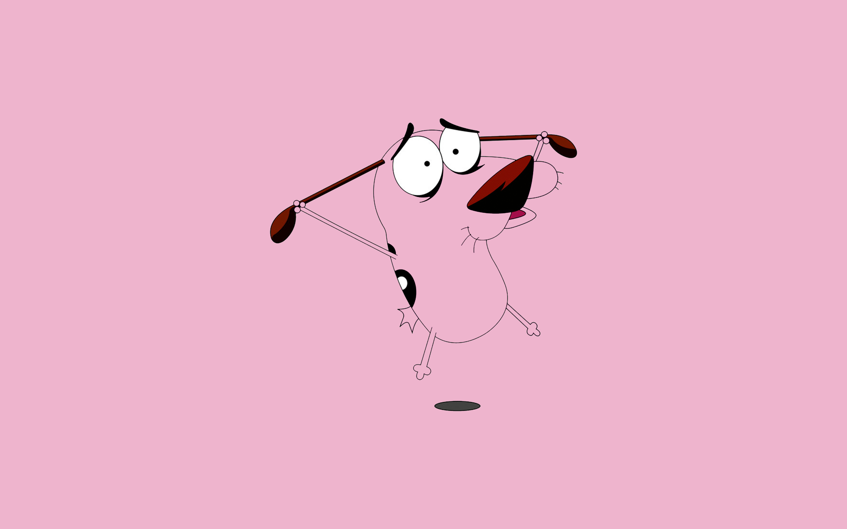Courage The Cowardly Dog Dog Pink 2880x1800
